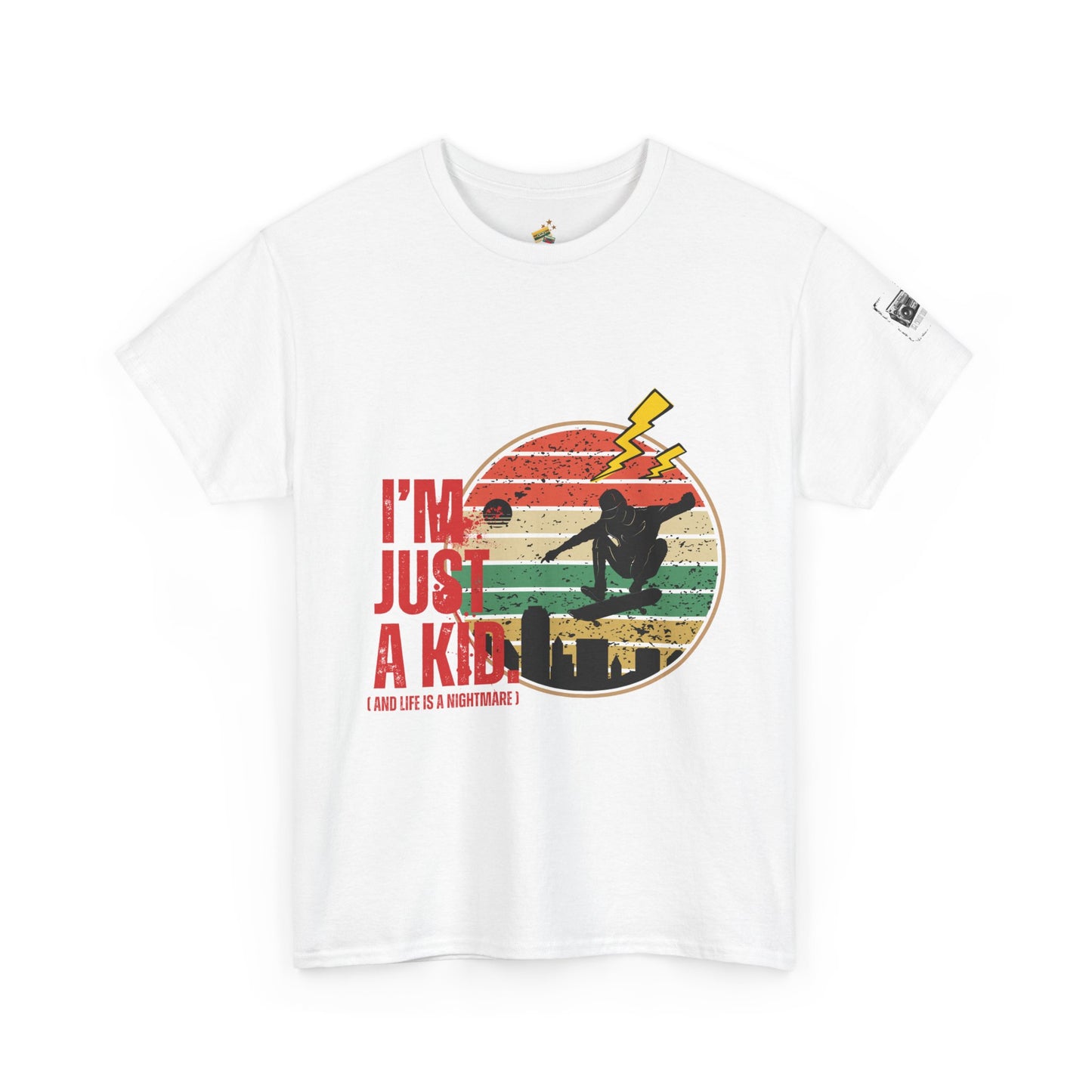 I’m Just a Kid T-Shirt – 2000s Pop Punk Graphic Tee Inspired by Simple Plan, Unisex Cotton T-Shirt, Gift for Young Explorers, Playful Design for All Ages - Mixtape Hearts