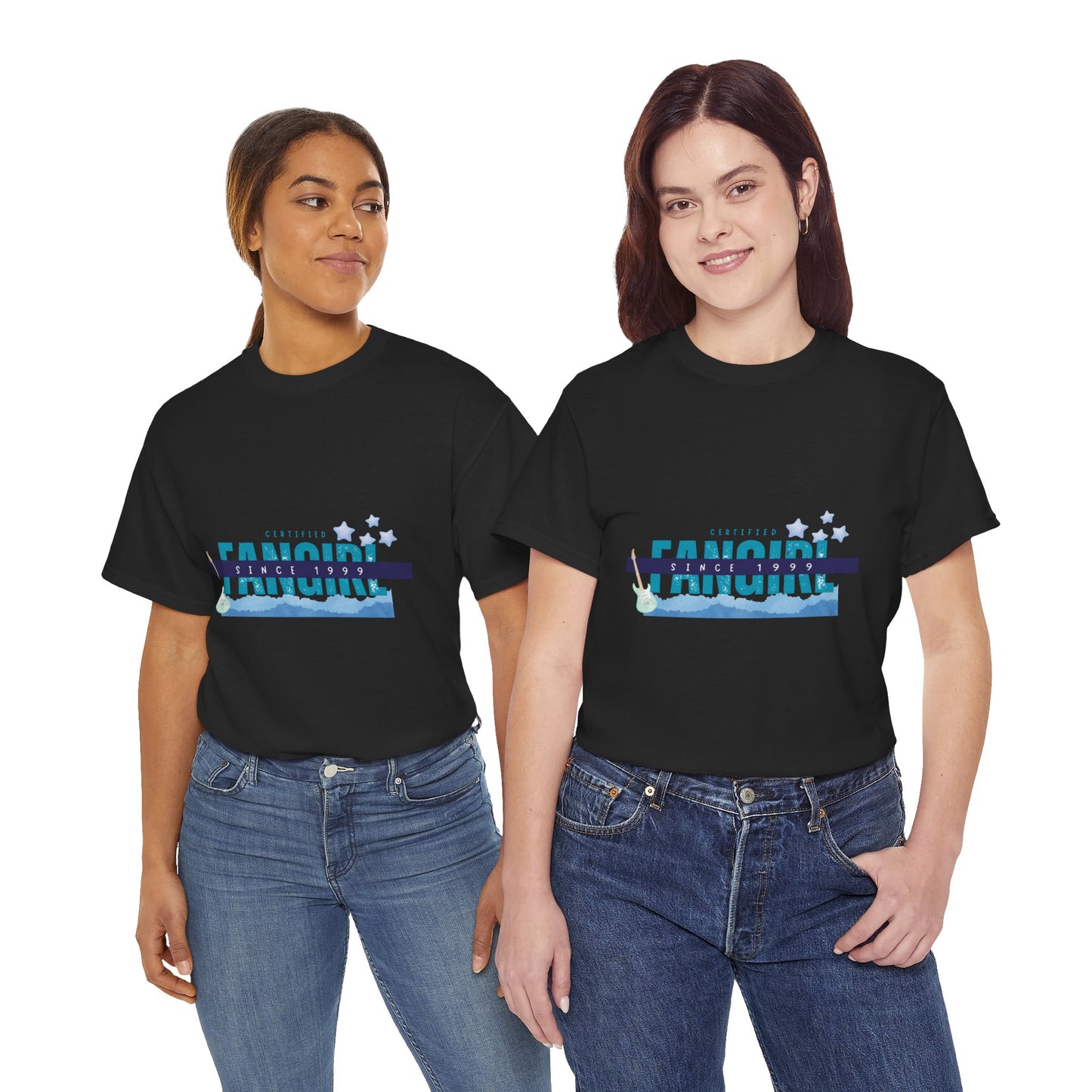 Certified Fangirl Since 1999 – Retro Pop Music Tee, Casual Tee, Graphic T-Shirt, Gift for Fans, Summer Wear, Everyday Comfort - Mixtape Hearts