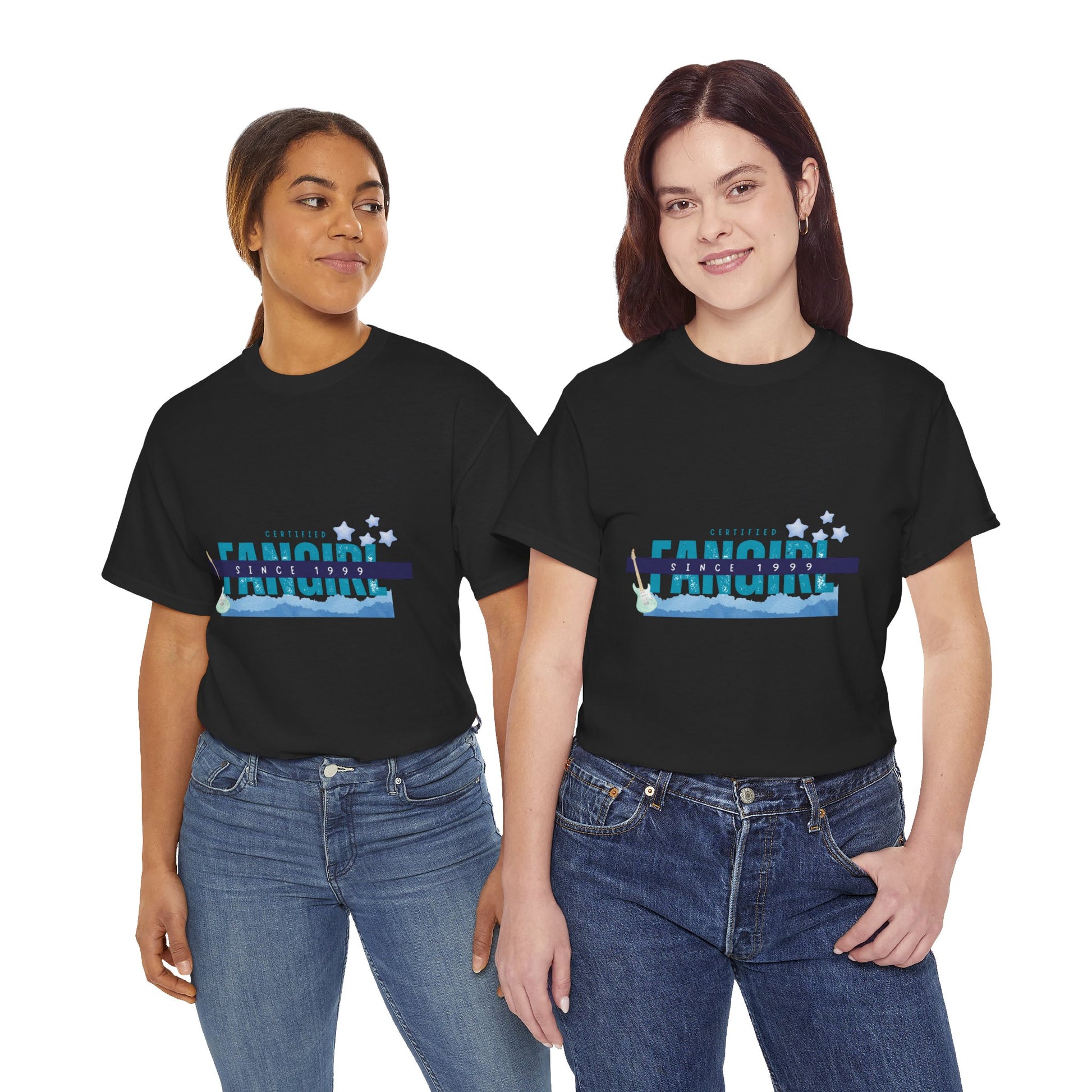 Certified Fangirl Since 1999 – Retro Pop Music Tee, Casual Tee, Graphic T-Shirt, Gift for Fans, Summer Wear, Everyday Comfort - Mixtape Hearts