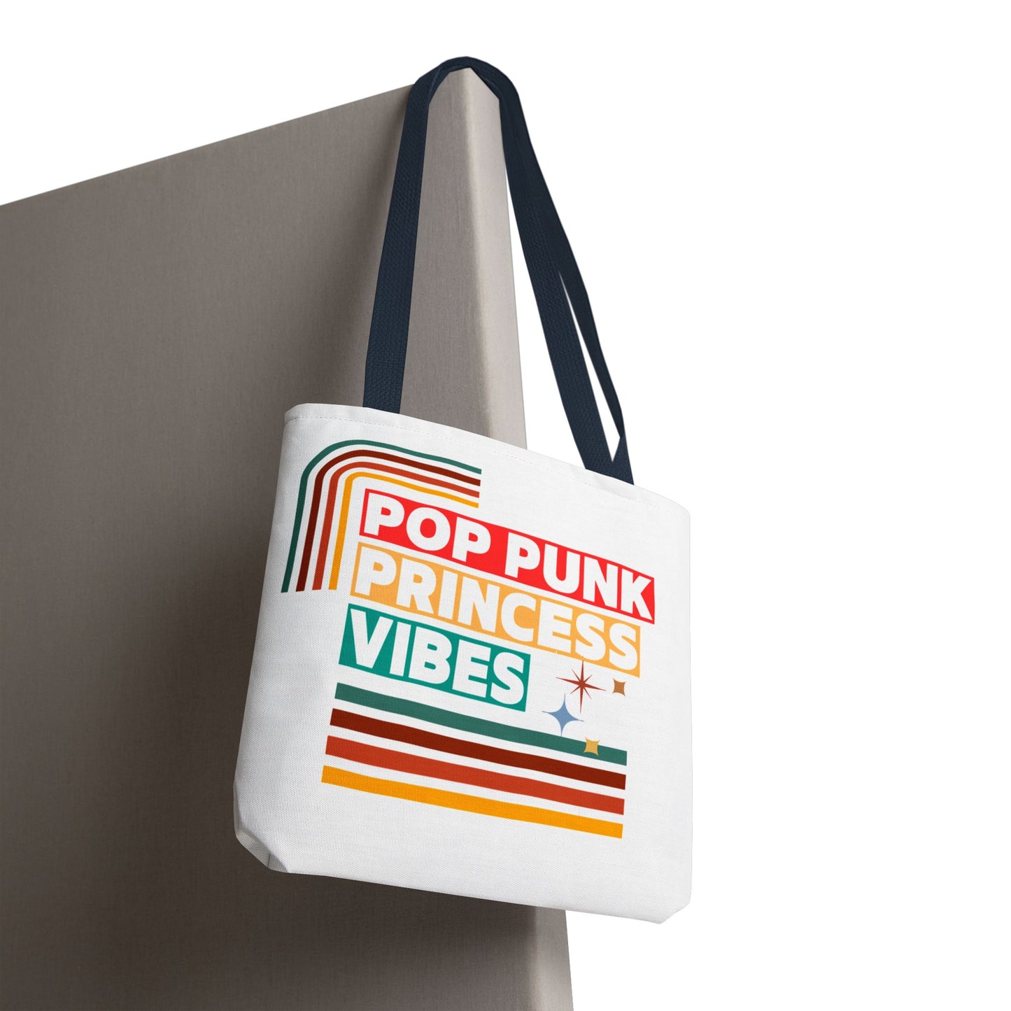 Pop Punk Princess Vibes – Loud & Cute Tote Bag– Emotional Era Tote Bag - AOP, Fun and Stylish, Perfect for Music Lovers, Gift for Friends, Everyday Use, Beach Bag, Eco-Friendly - Mixtape Hearts