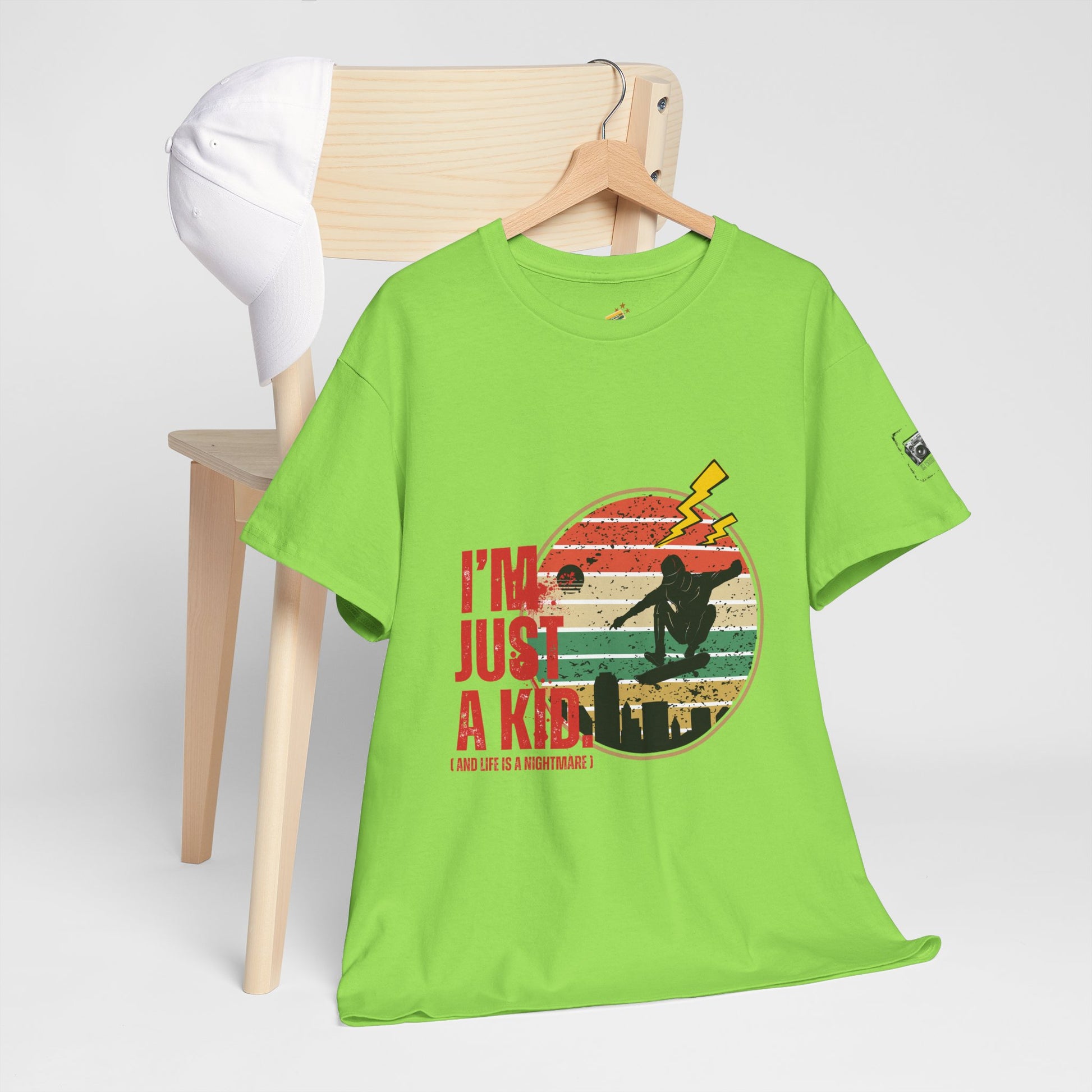 I’m Just a Kid T-Shirt – 2000s Pop Punk Graphic Tee Inspired by Simple Plan, Unisex Cotton T-Shirt, Gift for Young Explorers, Playful Design for All Ages - Mixtape Hearts