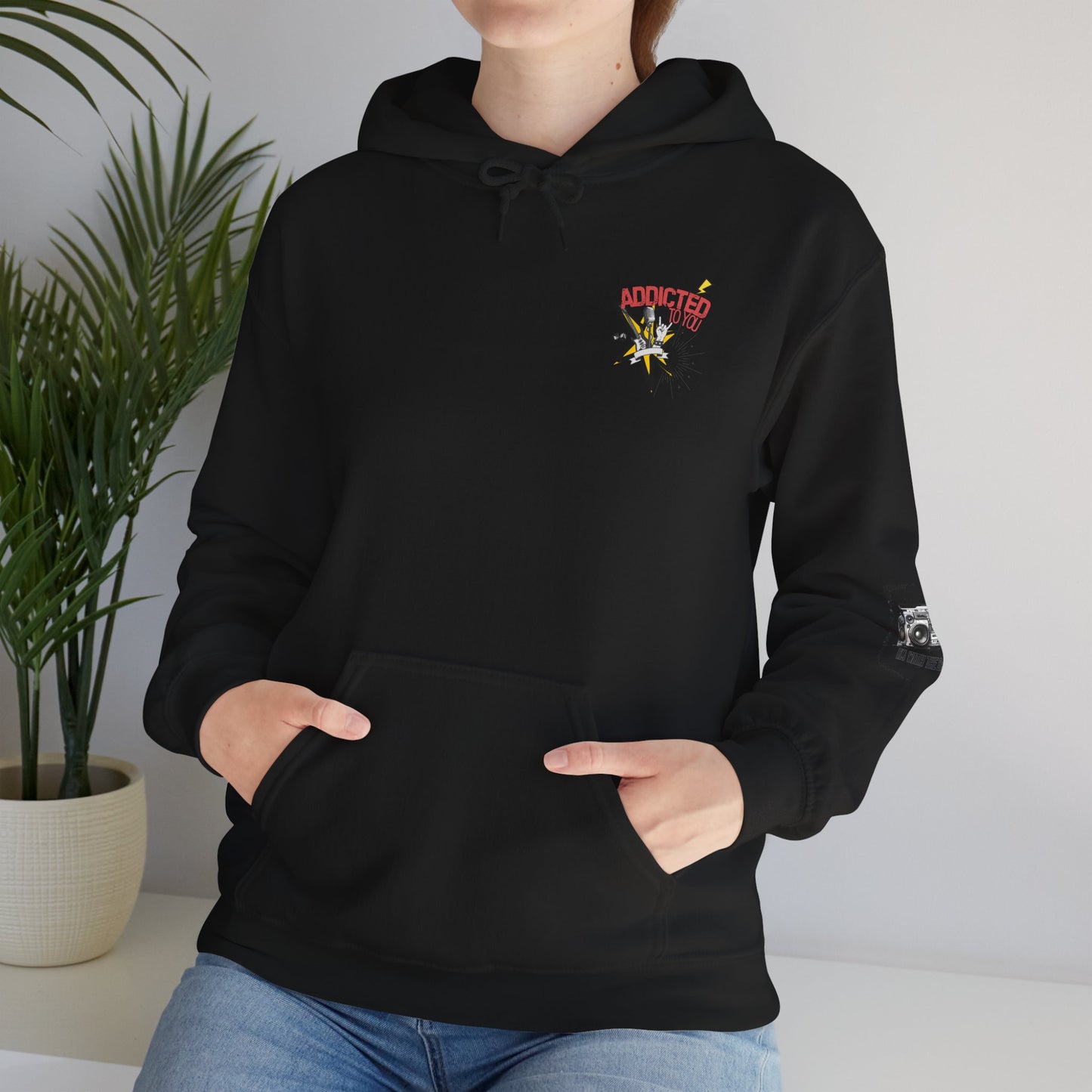 "Addicted to You" – Hoodie for the Lovesick & Lyrical - Addicted to You, Cute Gift for Her, Stylish Streetwear, Cozy Layering Piece, Unique Graphic Hoodie