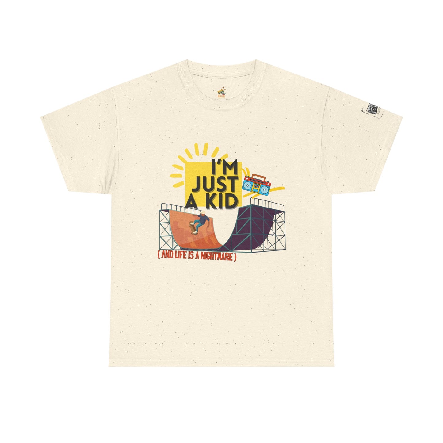 “I’m Just a Kid” – 90s Pop Punk Throwback Tee - Perfect for Concerts, Parties, Casual Wear, Outdoor Activities, Gifts - Mixtape Hearts