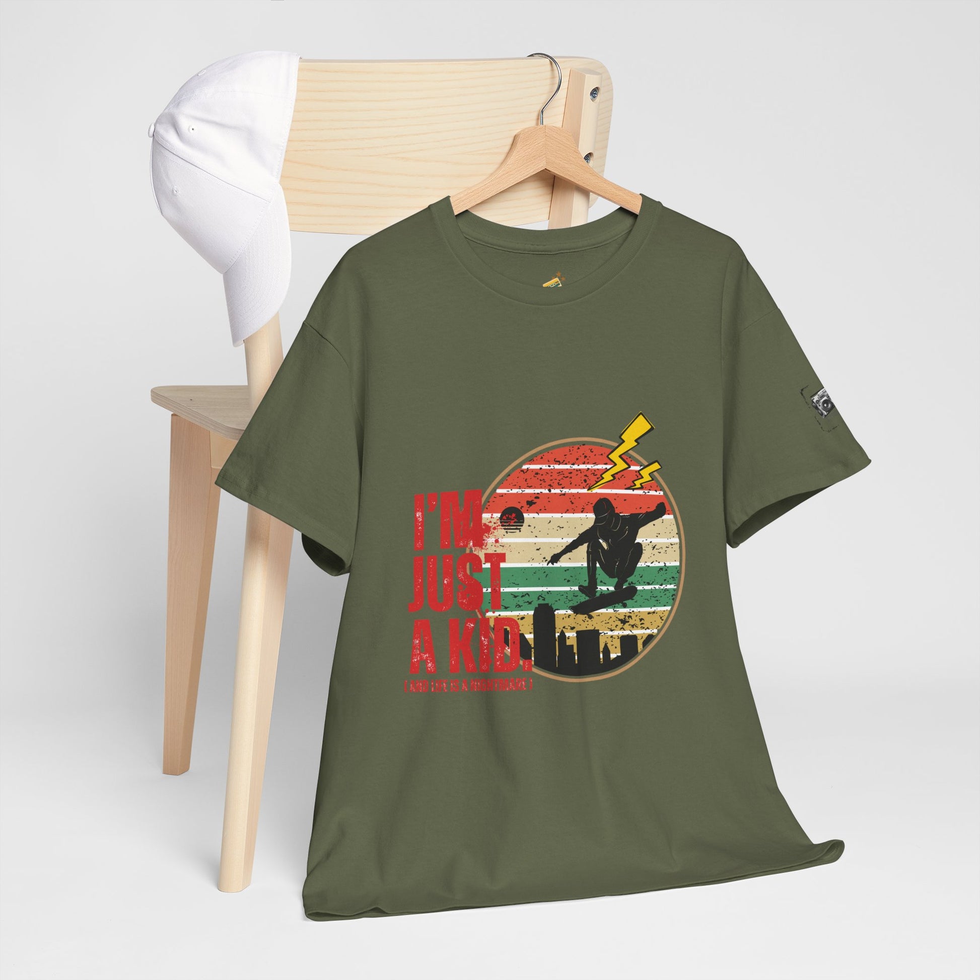 I’m Just a Kid T-Shirt – 2000s Pop Punk Graphic Tee Inspired by Simple Plan, Unisex Cotton T-Shirt, Gift for Young Explorers, Playful Design for All Ages - Mixtape Hearts