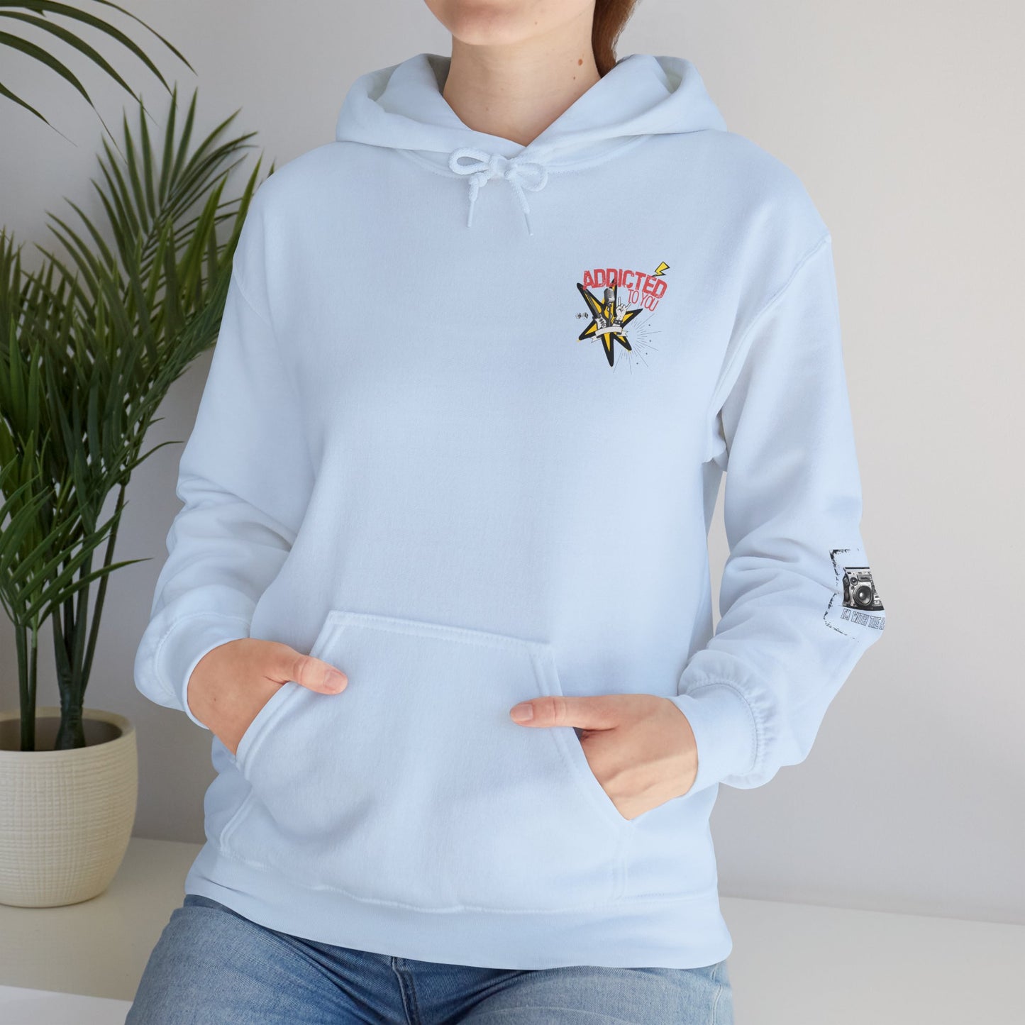 "Addicted to You" – Hoodie for the Lovesick & Lyrical - Addicted to You, Cute Gift for Her, Stylish Streetwear, Cozy Layering Piece, Unique Graphic Hoodie