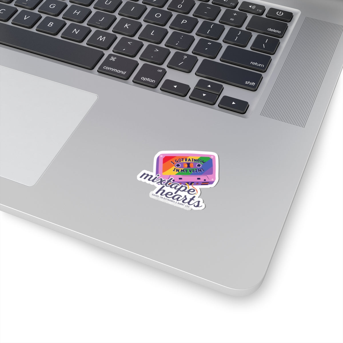 Raised on Boybands & Burnt CDs – Kiss-Cut Sticker