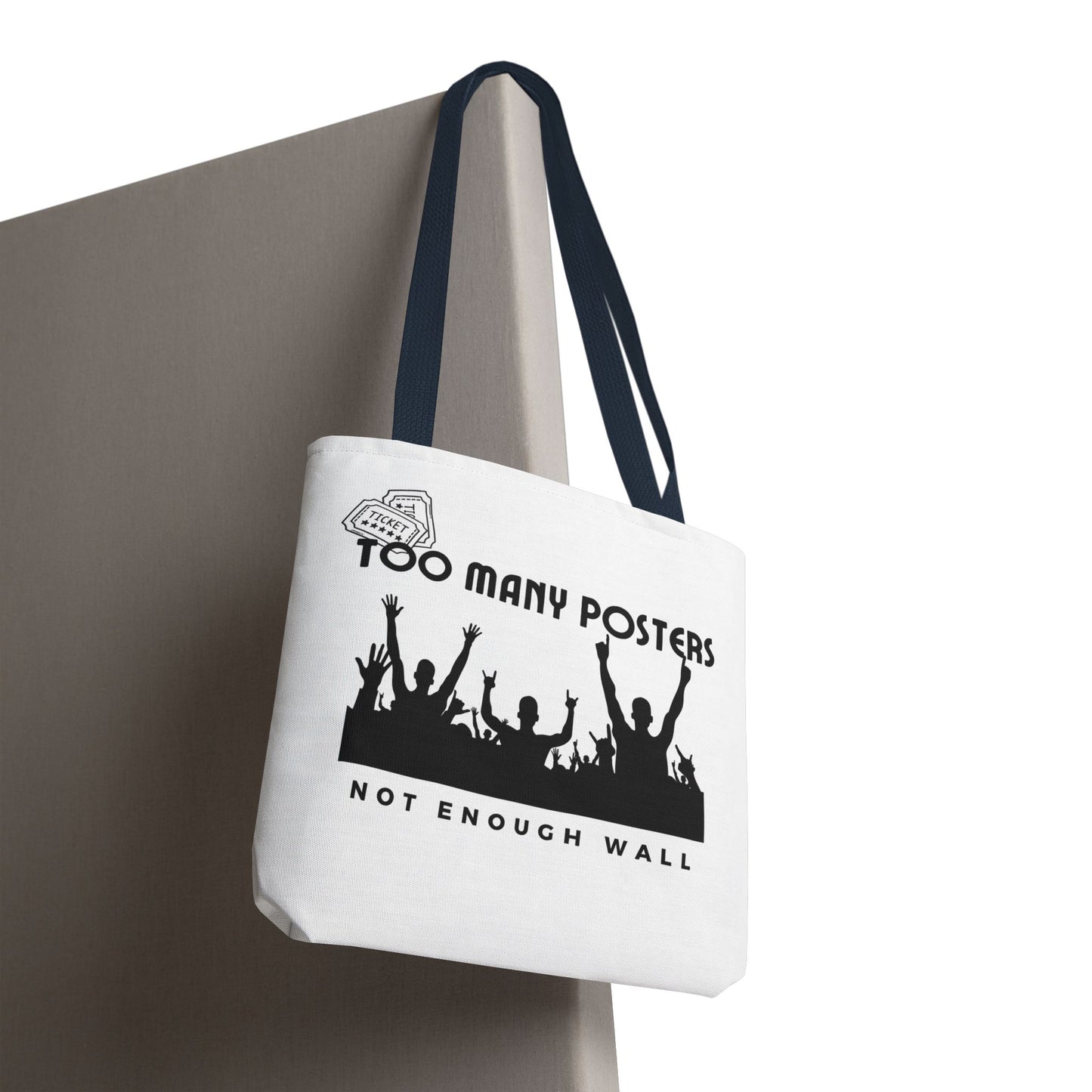 Too Many Posters, Not Enough Wall – Fangirl Era Tote Bag - AOP, Fun and Stylish, Perfect for Music Lovers, Gift for Friends, Everyday Use, Beach Bag, Eco-Friendly - Mixtape Hearts