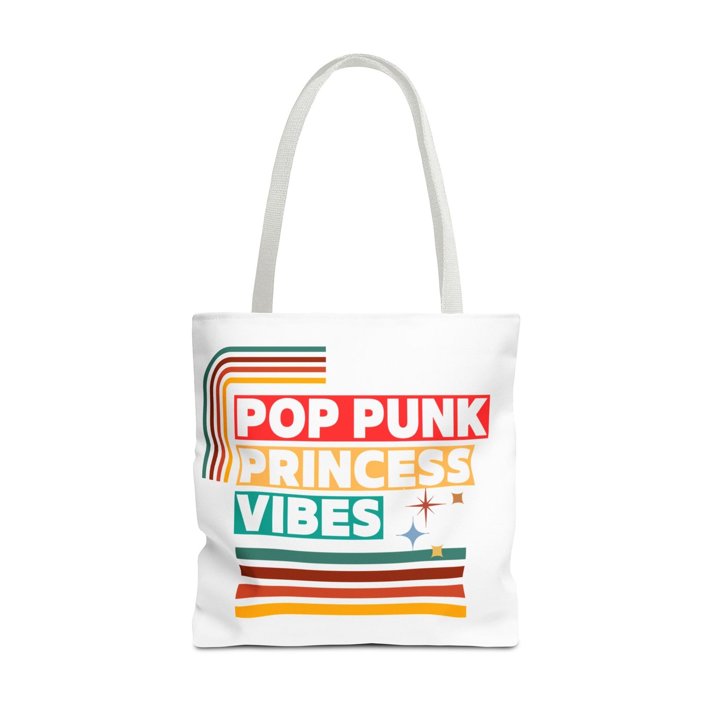 Pop Punk Princess Vibes – Loud & Cute Tote Bag– Emotional Era Tote Bag - AOP, Fun and Stylish, Perfect for Music Lovers, Gift for Friends, Everyday Use, Beach Bag, Eco-Friendly - Mixtape Hearts
