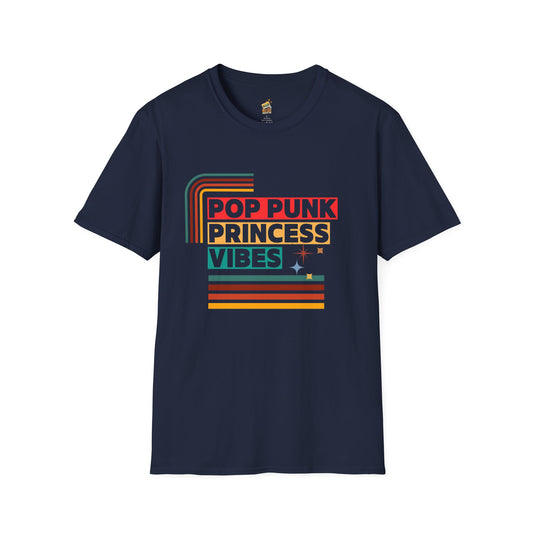 Pop Punk Princess Vibes – Graphic Tee for Alt Girls– Emotional Nostalgia T-Shirt – 90s Nostalgia Unisex Tee| Gift for Walkman Fans, Vintage Style Tee, Casual Wear, Concert Outfit, Unisex Apparel - Mixtape Hearts
