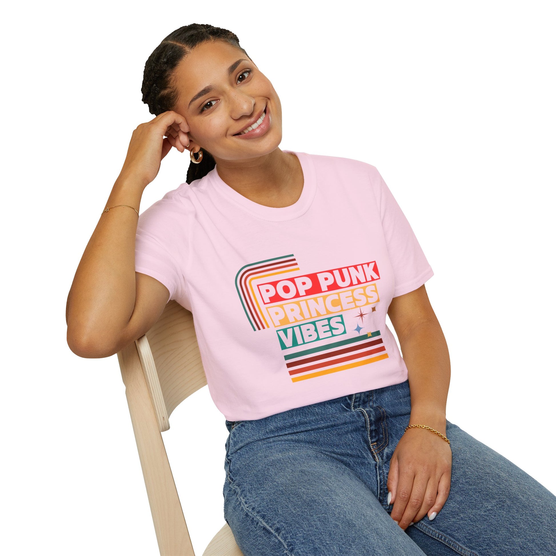 Pop Punk Princess Vibes – Graphic Tee for Alt Girls– Emotional Nostalgia T-Shirt – 90s Nostalgia Unisex Tee| Gift for Walkman Fans, Vintage Style Tee, Casual Wear, Concert Outfit, Unisex Apparel - Mixtape Hearts