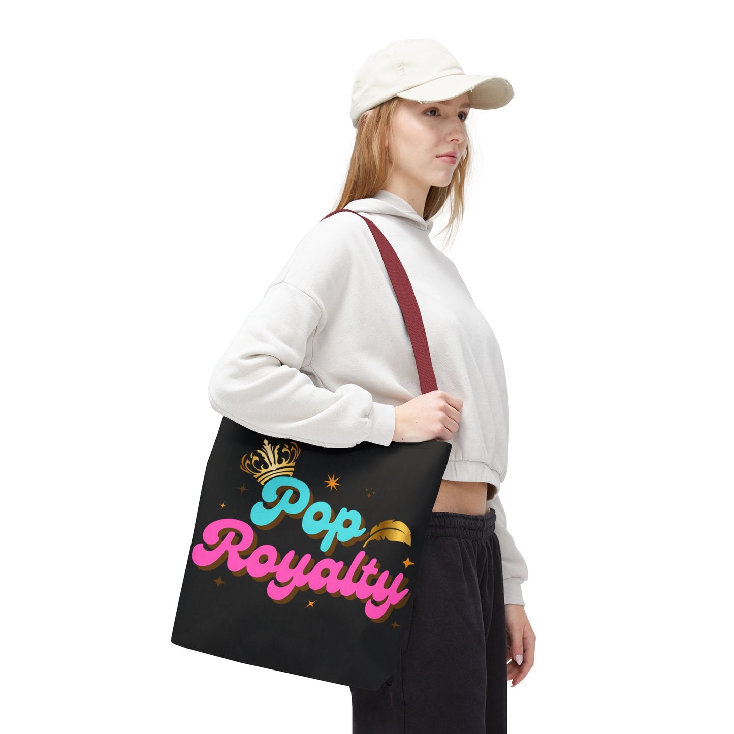 Pop Royalty – Nostalgic Music Tote - Mixtape Hearts