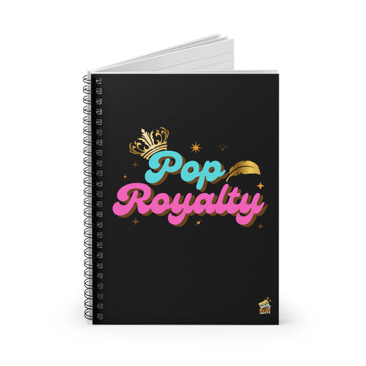 Pop Royalty – Lined Notebook– Sad Bops Journal– Funny Fan Journal– Nostalgia-Inspired Journal - Cute Stationery, Journal for Fans, Gift for Creatives, School Supplies, Writing Journal - Mixtape Hearts