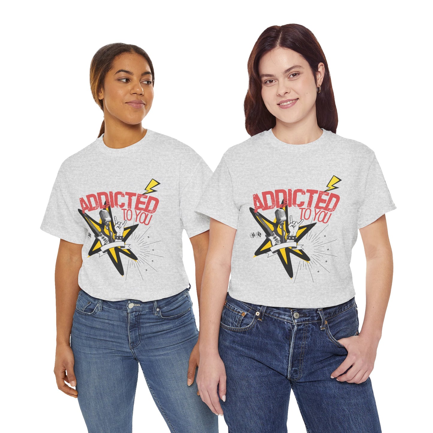 "Addicted to You" – Sad Songs & Soft Cotton Tee | Casual Graphic Tee, Gift for Music Lovers, Trendy Streetwear, Comfortable Everyday Wear, [...] - Mixtape Hearts