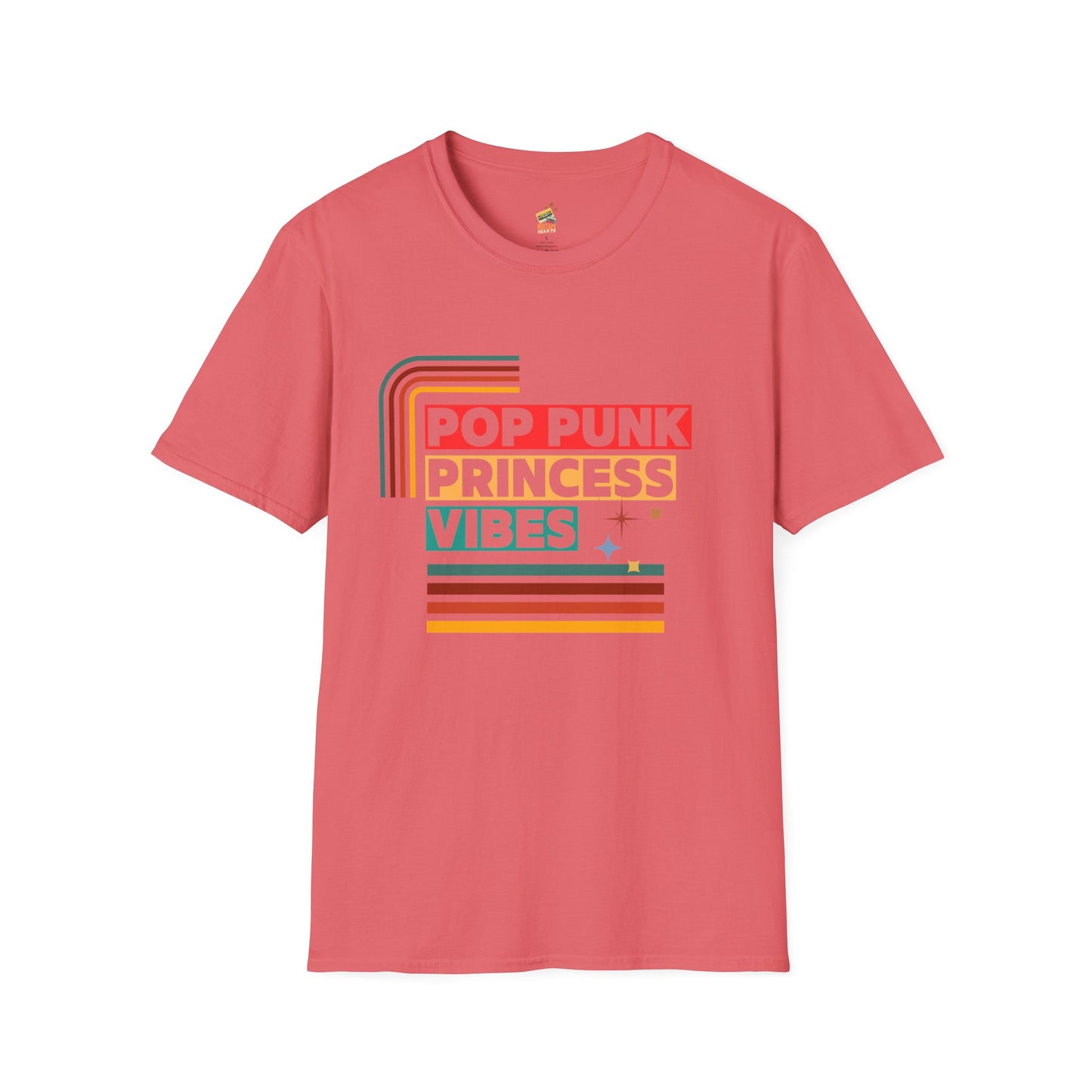 Pop Punk Princess Vibes – Graphic Tee for Alt Girls– Emotional Nostalgia T-Shirt – 90s Nostalgia Unisex Tee| Gift for Walkman Fans, Vintage Style Tee, Casual Wear, Concert Outfit, Unisex Apparel - Mixtape Hearts
