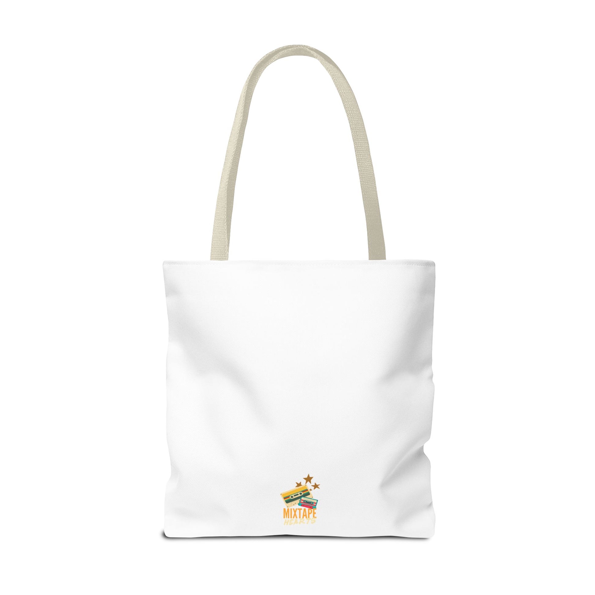 Too Many Posters, Not Enough Wall – Fangirl Era Tote Bag - AOP, Fun and Stylish, Perfect for Music Lovers, Gift for Friends, Everyday Use, Beach Bag, Eco-Friendly - Mixtape Hearts