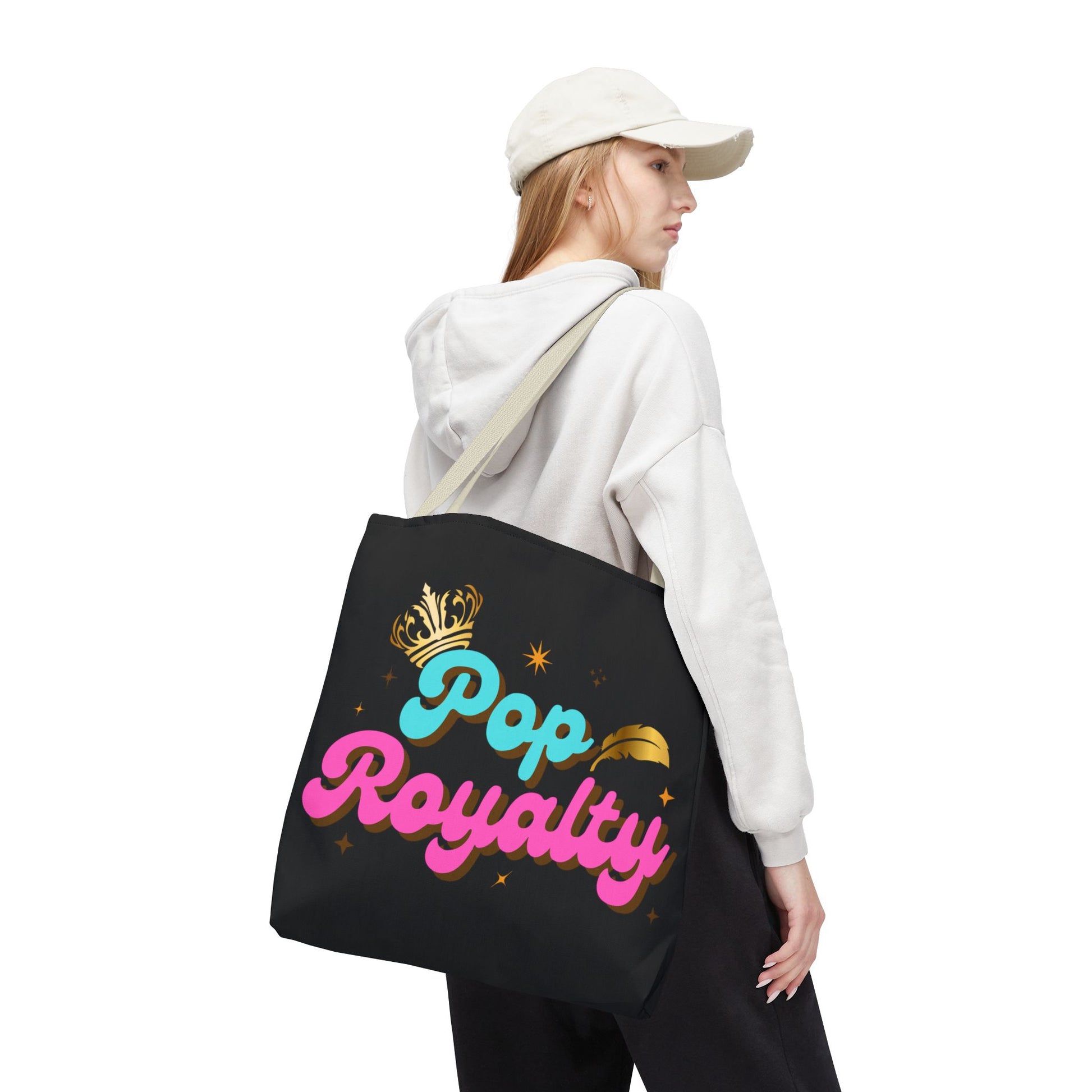 Pop Royalty – Nostalgic Music Tote - Mixtape Hearts