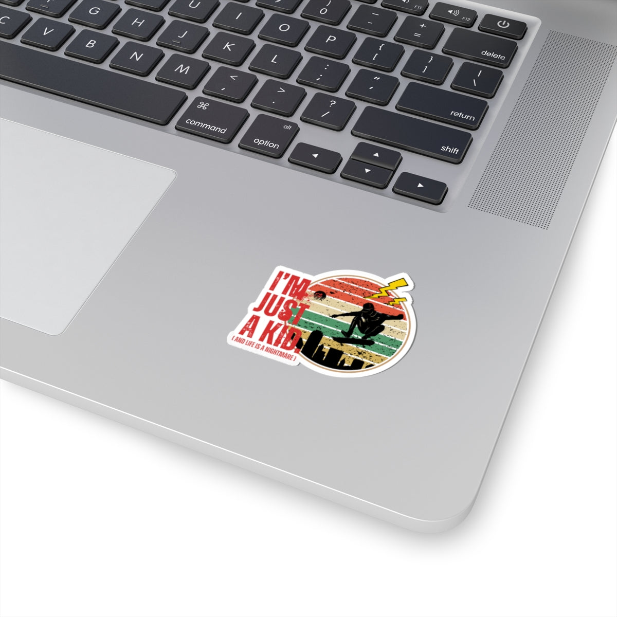"I’m Just a Kid" Pop Punk Kiss-Cut Sticker - Nostalgic Vibes for Fun Decor, Perfect for Kids, Teens, and Parents, Great for Birthdays, Parties, or School! - Mixtape Hearts