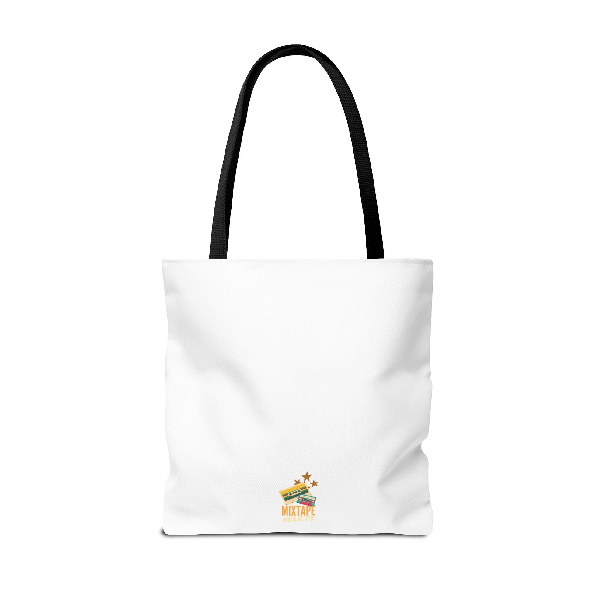Too Many Posters, Not Enough Wall – Fangirl Era Tote Bag - AOP, Fun and Stylish, Perfect for Music Lovers, Gift for Friends, Everyday Use, Beach Bag, Eco-Friendly - Mixtape Hearts