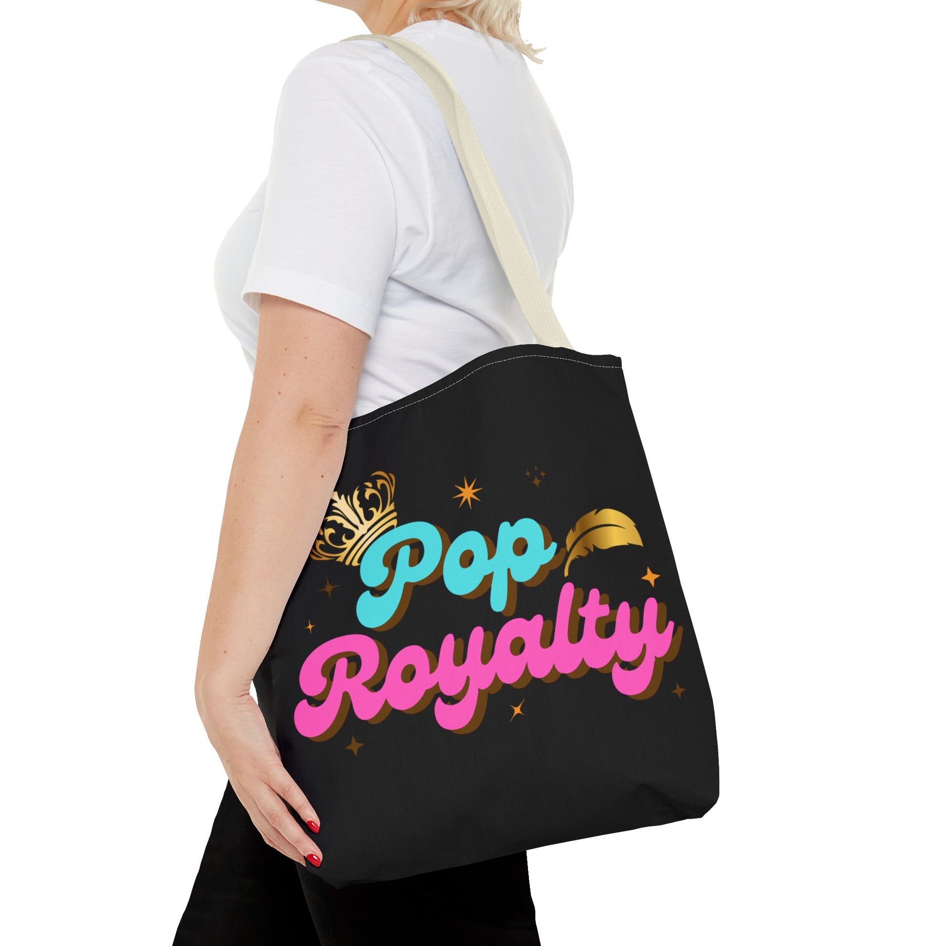 Pop Royalty – Nostalgic Music Tote - Mixtape Hearts