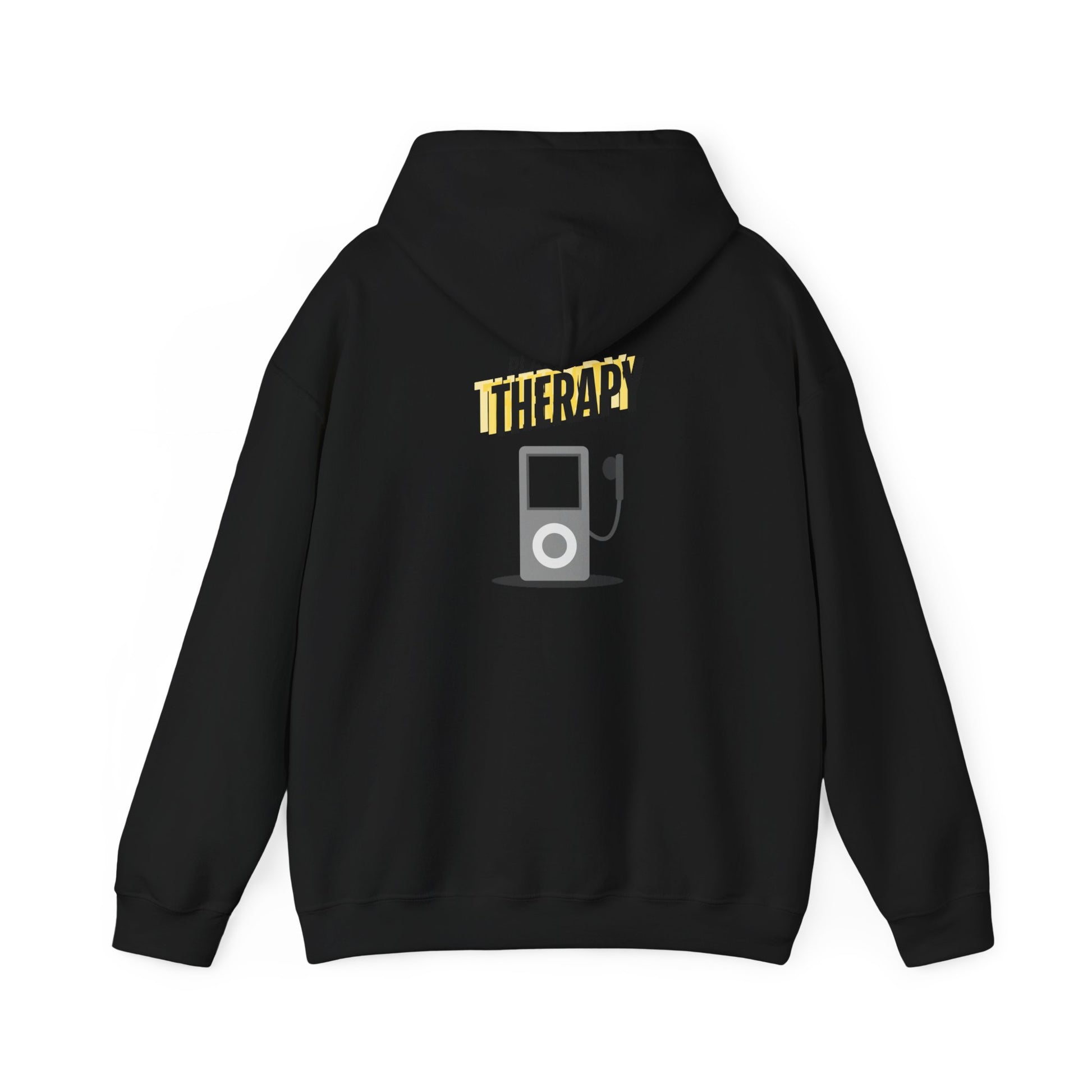 Playlist = Therapy – Cozy Hoodie – Cozy Throwback Hoodie – Cozy Retro Hoodie – Stylish Streetwear, Cozy Layering Piece, Unique Graphic Hoodie - Mixtape Hearts