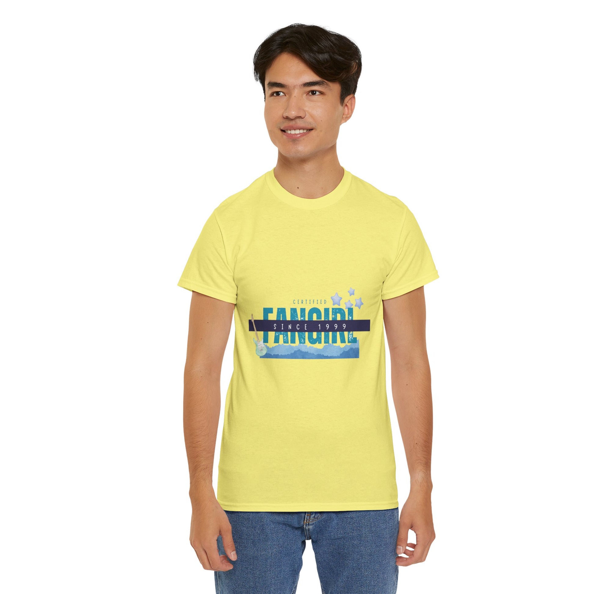 Certified Fangirl Since 1999 – Retro Pop Music Tee, Casual Tee, Graphic T-Shirt, Gift for Fans, Summer Wear, Everyday Comfort - Mixtape Hearts