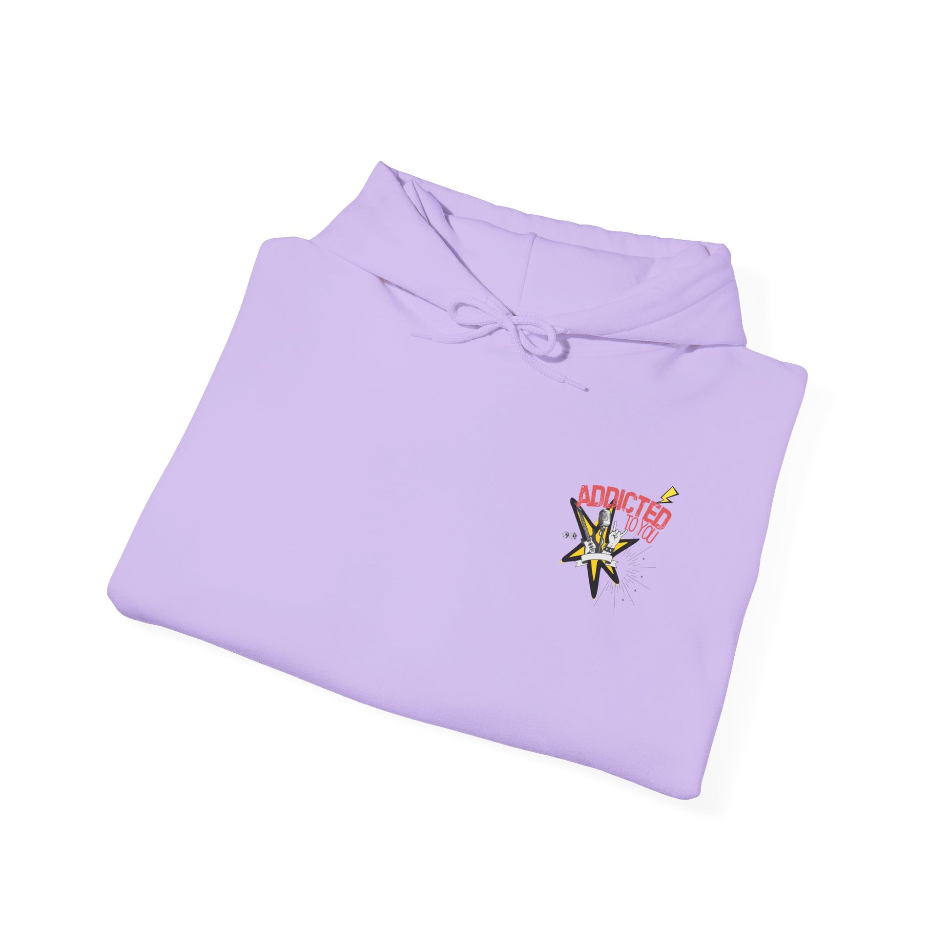 "Addicted to You" – Hoodie for the Lovesick & Lyrical - Addicted to You, Cute Gift for Her, Stylish Streetwear, Cozy Layering Piece, Unique Graphic Hoodie - Mixtape Hearts