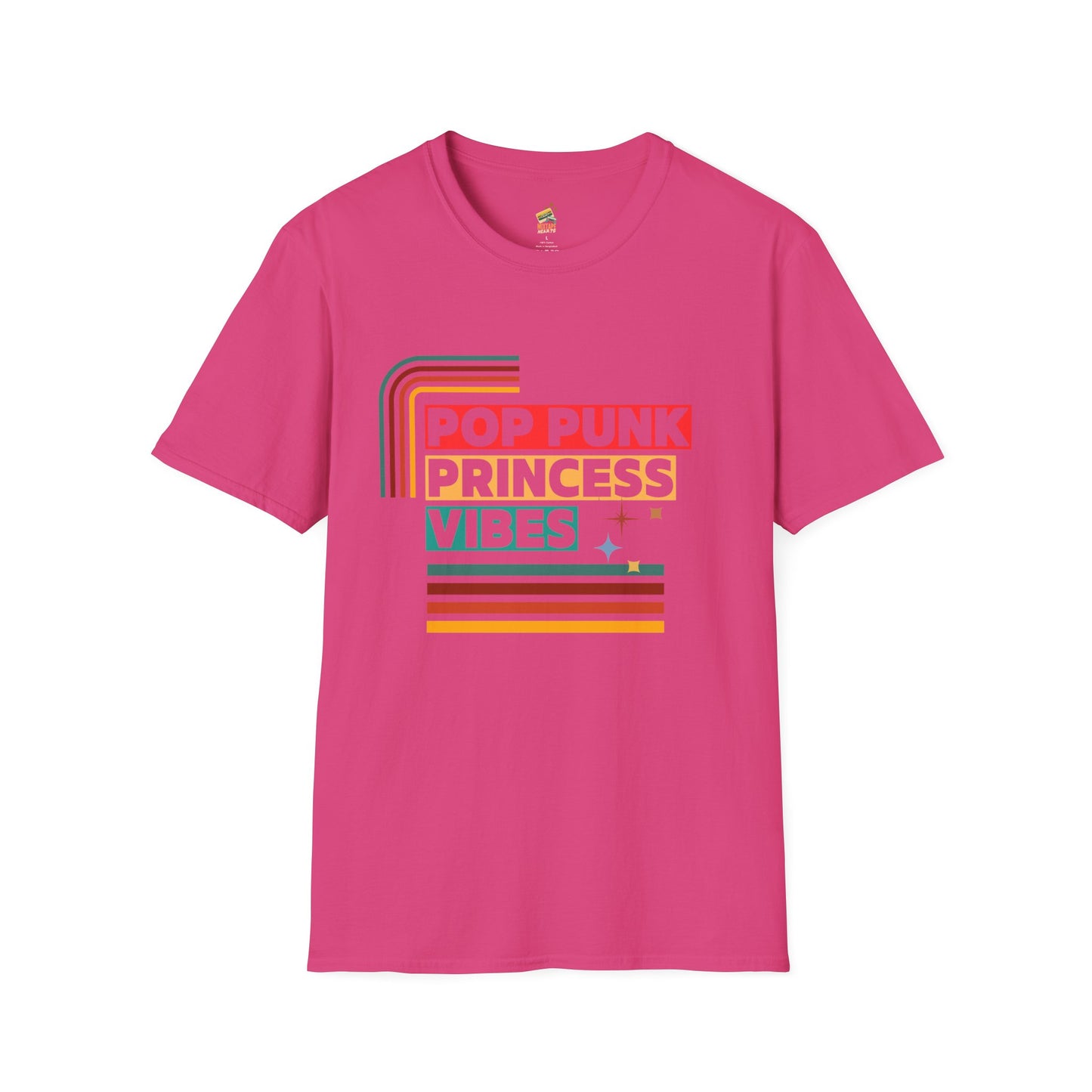 Pop Punk Princess Vibes – Graphic Tee for Alt Girls– Emotional Nostalgia T-Shirt – 90s Nostalgia Unisex Tee| Gift for Walkman Fans, Vintage Style Tee, Casual Wear, Concert Outfit, Unisex Apparel - Mixtape Hearts