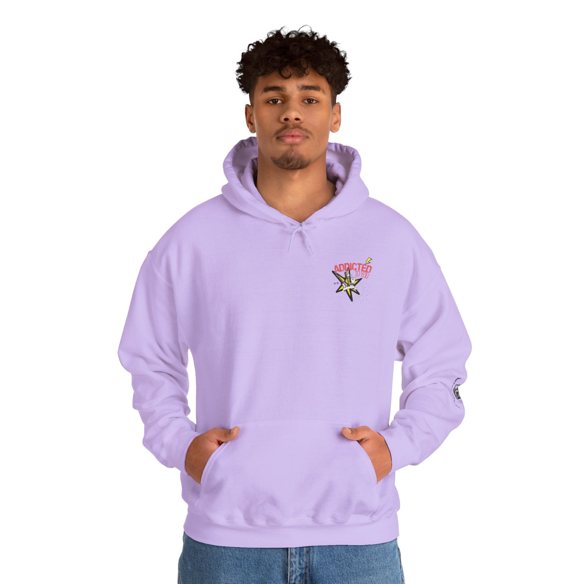 "Addicted to You" – Hoodie for the Lovesick & Lyrical - Addicted to You, Cute Gift for Her, Stylish Streetwear, Cozy Layering Piece, Unique Graphic Hoodie - Mixtape Hearts