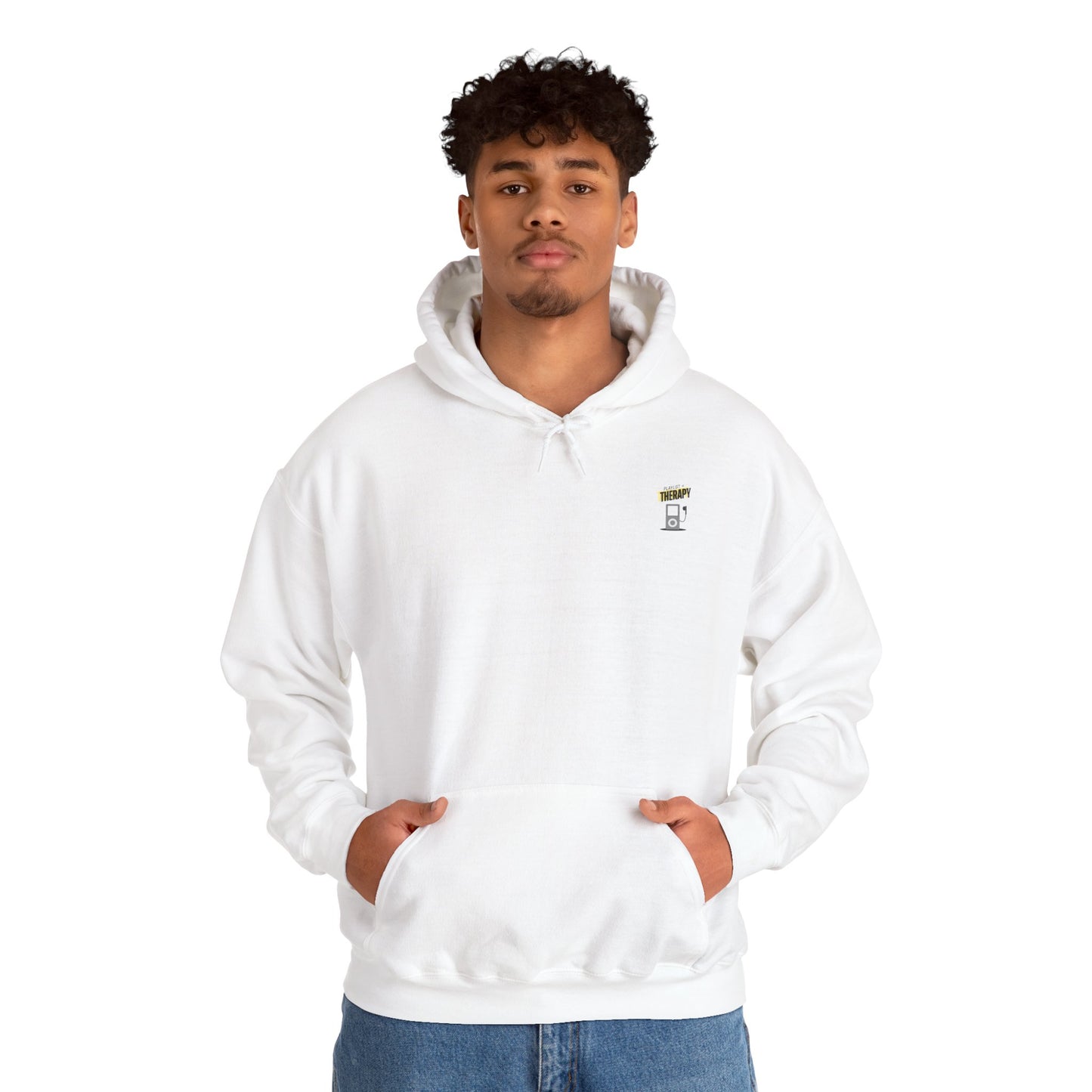 Playlist = Therapy – Cozy Hoodie – Cozy Throwback Hoodie – Cozy Retro Hoodie – Stylish Streetwear, Cozy Layering Piece, Unique Graphic Hoodie - Mixtape Hearts