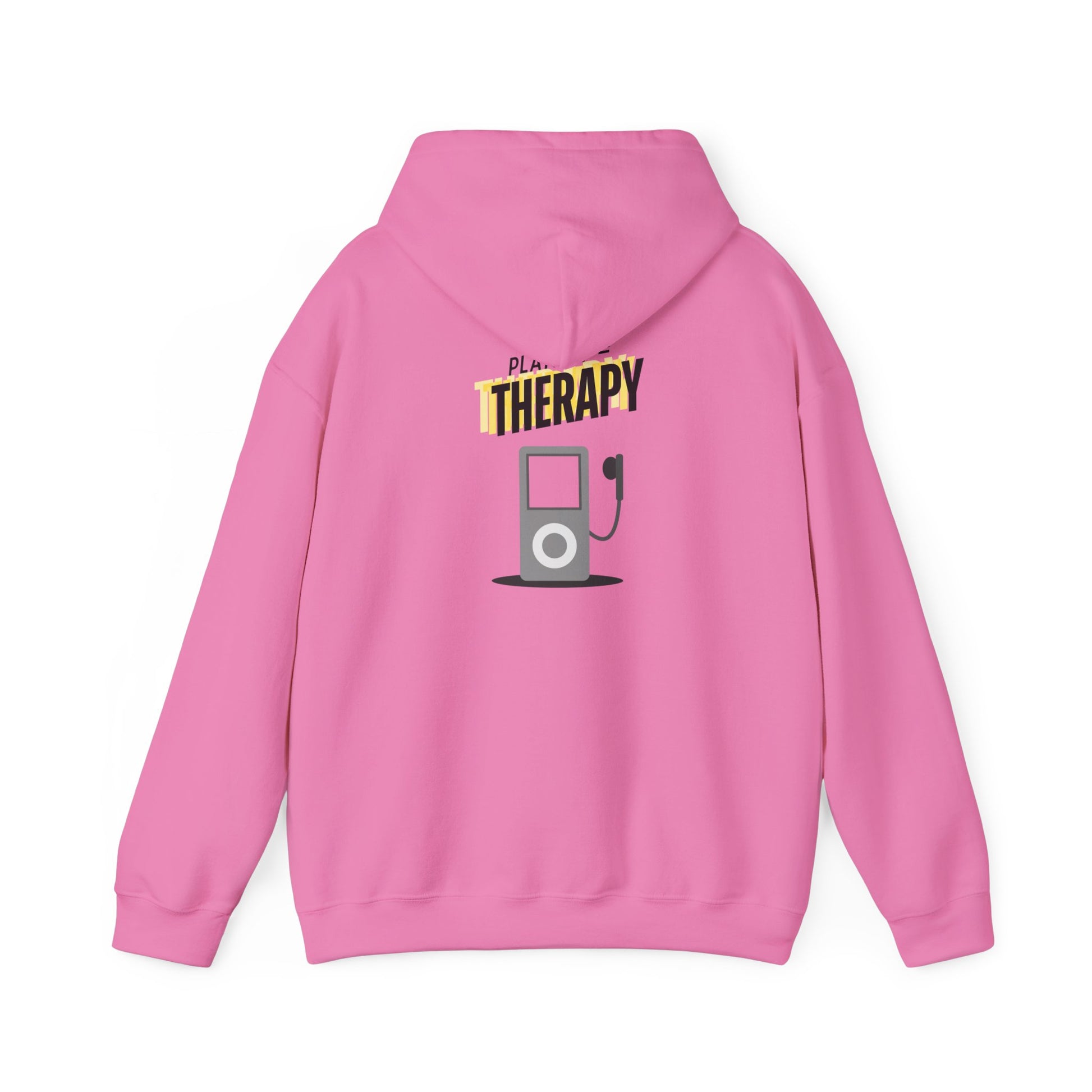 Playlist = Therapy – Cozy Hoodie – Cozy Throwback Hoodie – Cozy Retro Hoodie – Stylish Streetwear, Cozy Layering Piece, Unique Graphic Hoodie - Mixtape Hearts