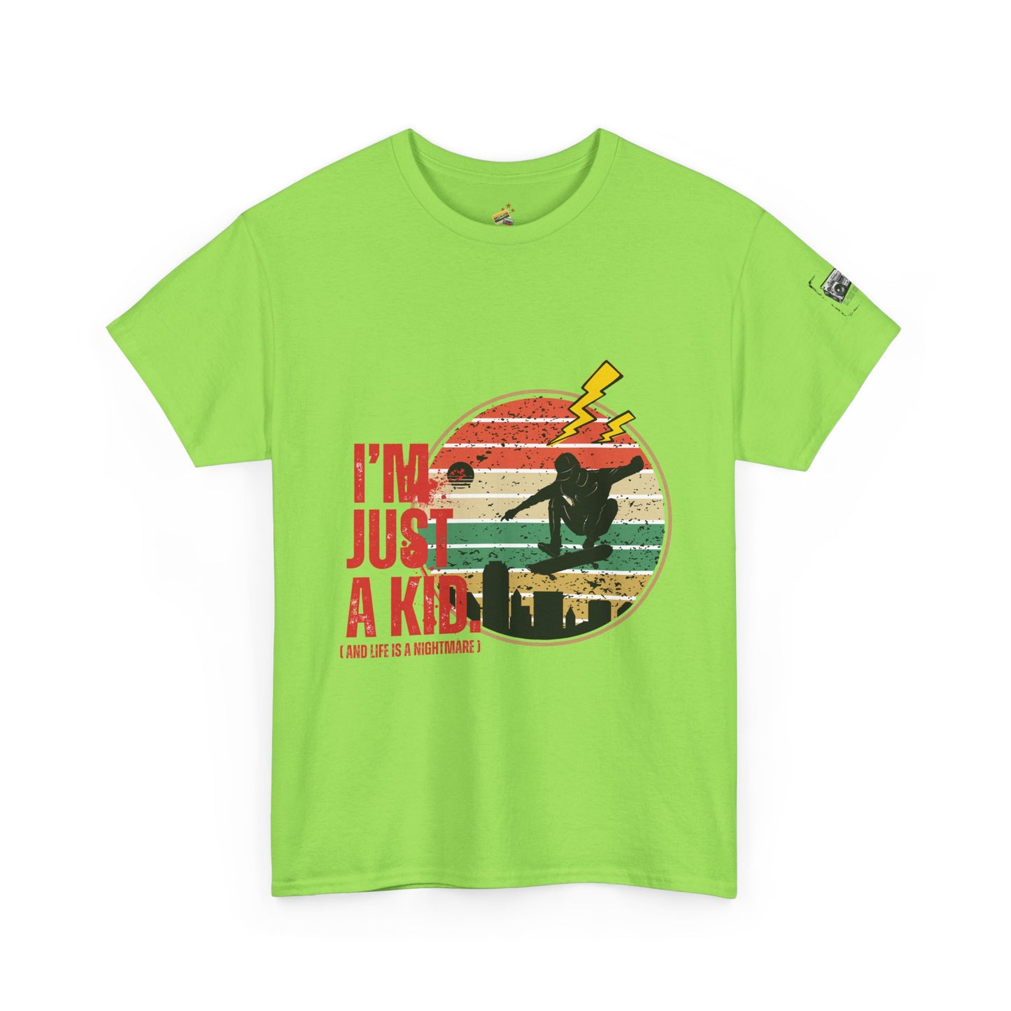 I’m Just a Kid T-Shirt – 2000s Pop Punk Graphic Tee Inspired by Simple Plan, Unisex Cotton T-Shirt, Gift for Young Explorers, Playful Design for All Ages - Mixtape Hearts