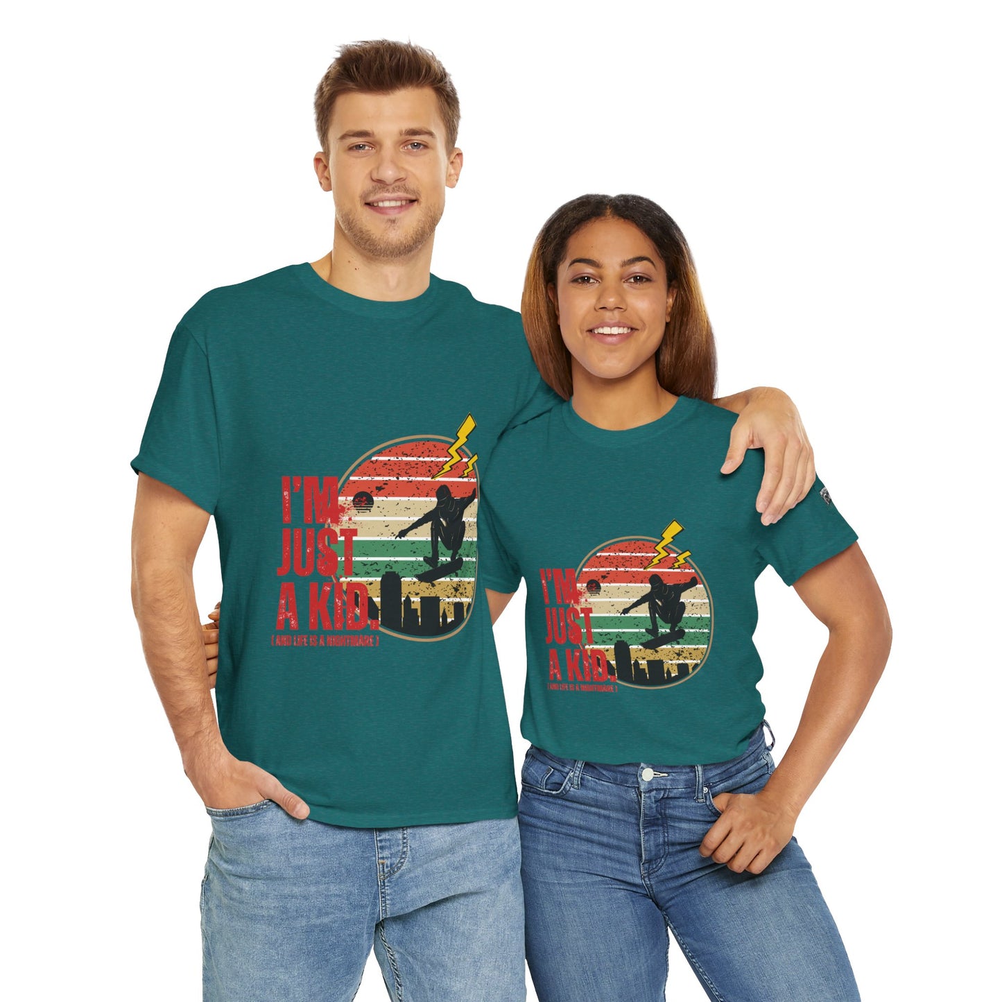 I’m Just a Kid T-Shirt – 2000s Pop Punk Graphic Tee Inspired by Simple Plan, Unisex Cotton T-Shirt, Gift for Young Explorers, Playful Design for All Ages - Mixtape Hearts