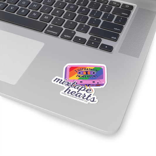 Raised on Boybands & Burnt CDs – Kiss-Cut Sticker