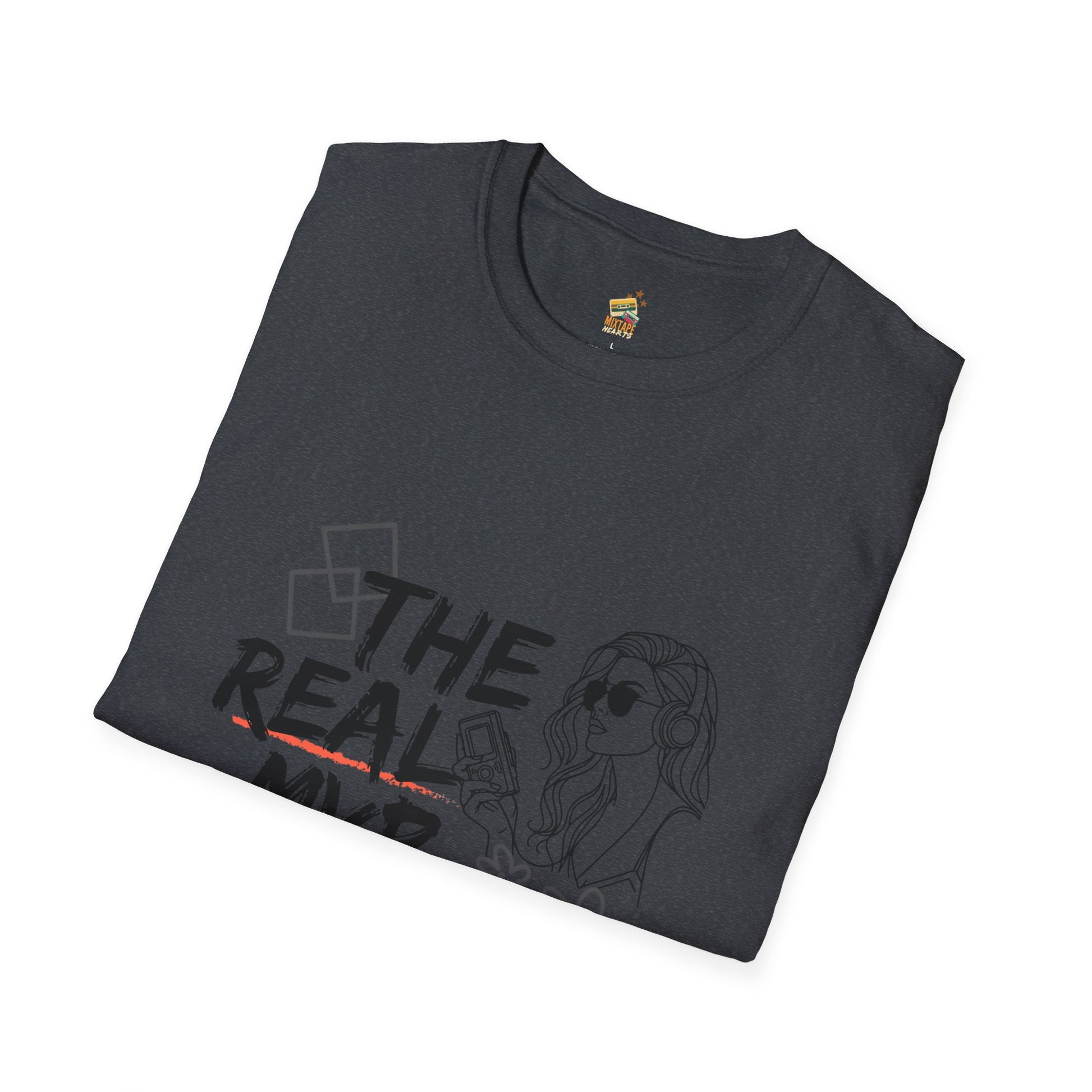 The Real MVP: My Walkman – 90s Nostalgia Unisex Tee| Gift for Walkman Fans, Vintage Style Tee, Casual Wear, Concert Outfit, Unisex Apparel - Mixtape Hearts