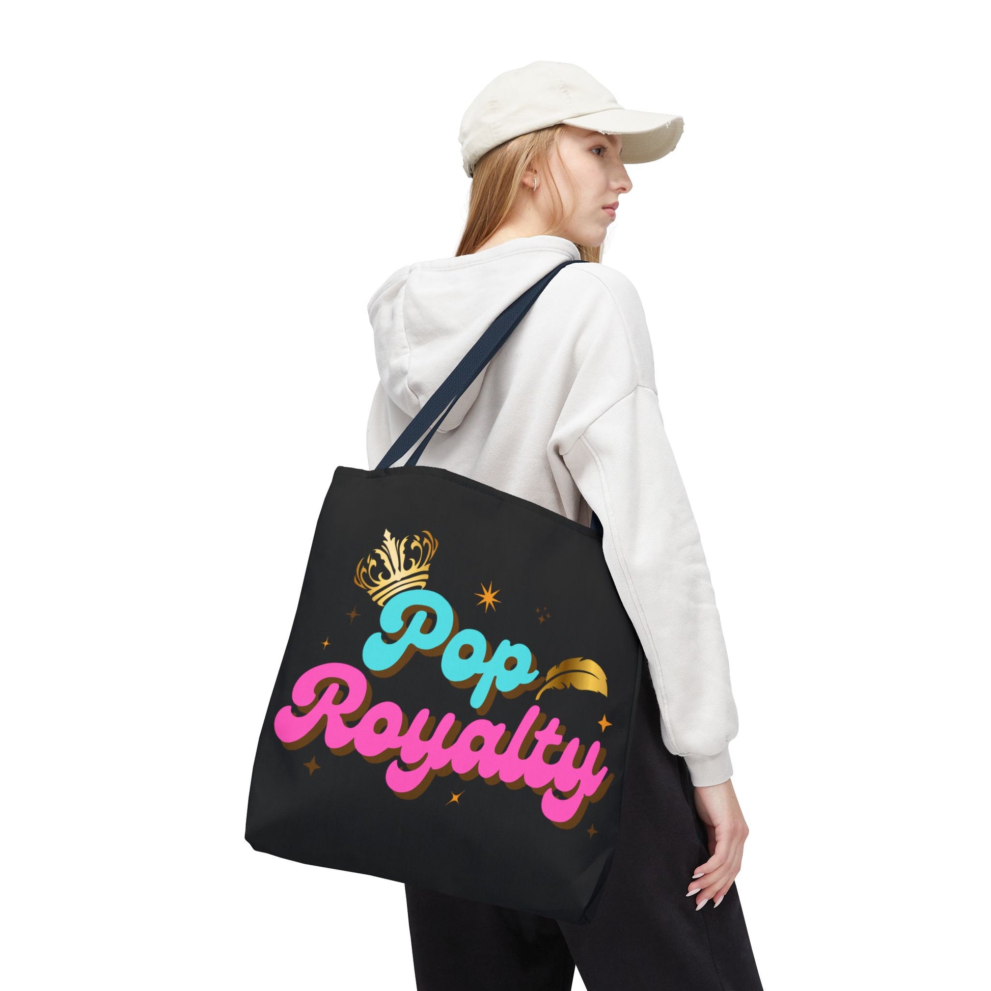 Pop Royalty – Nostalgic Music Tote - Mixtape Hearts