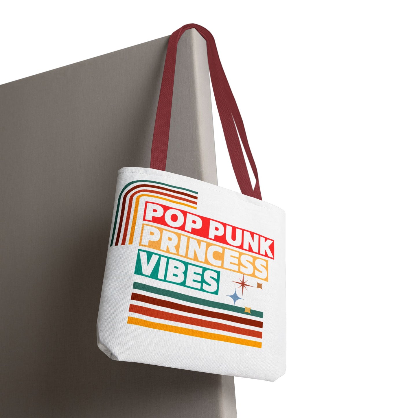 Pop Punk Princess Vibes – Loud & Cute Tote Bag– Emotional Era Tote Bag - AOP, Fun and Stylish, Perfect for Music Lovers, Gift for Friends, Everyday Use, Beach Bag, Eco-Friendly - Mixtape Hearts