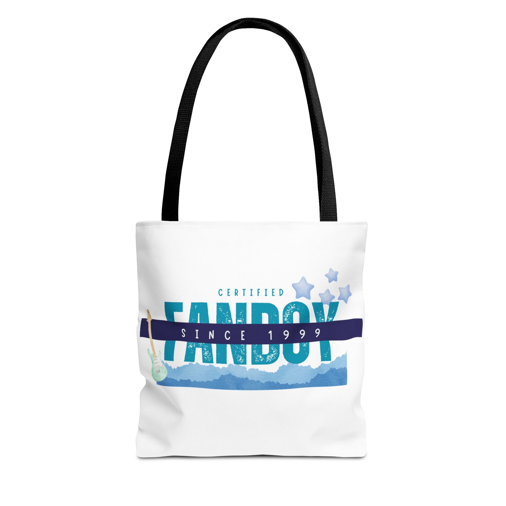 Certified Fanboy Since 1999 – Pop Music Tote Bag– Nostalgic Music Tote, Cute Tote, Gift for Fangirls, Fan Merchandise, Artsy Bag, AOP Design - Mixtape Hearts