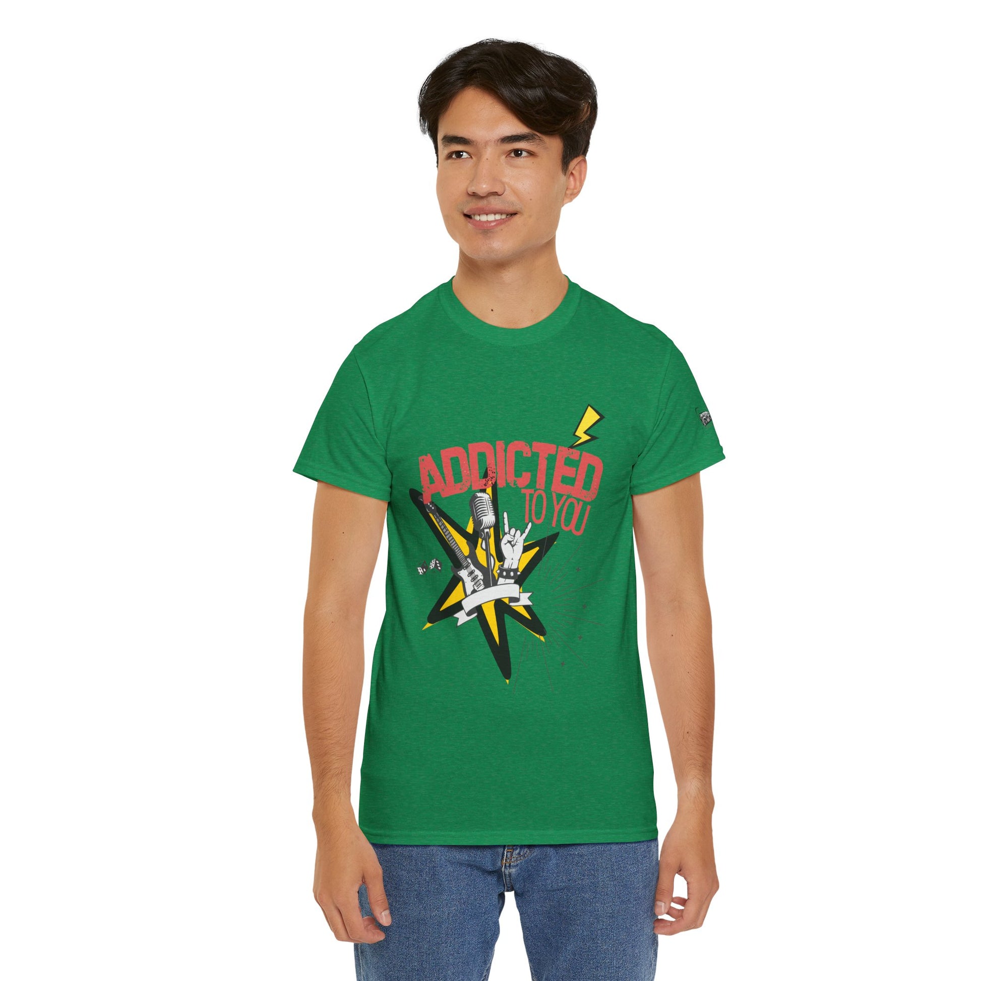 "Addicted to You" – Sad Songs & Soft Cotton Tee | Casual Graphic Tee, Gift for Music Lovers, Trendy Streetwear, Comfortable Everyday Wear, [...] - Mixtape Hearts