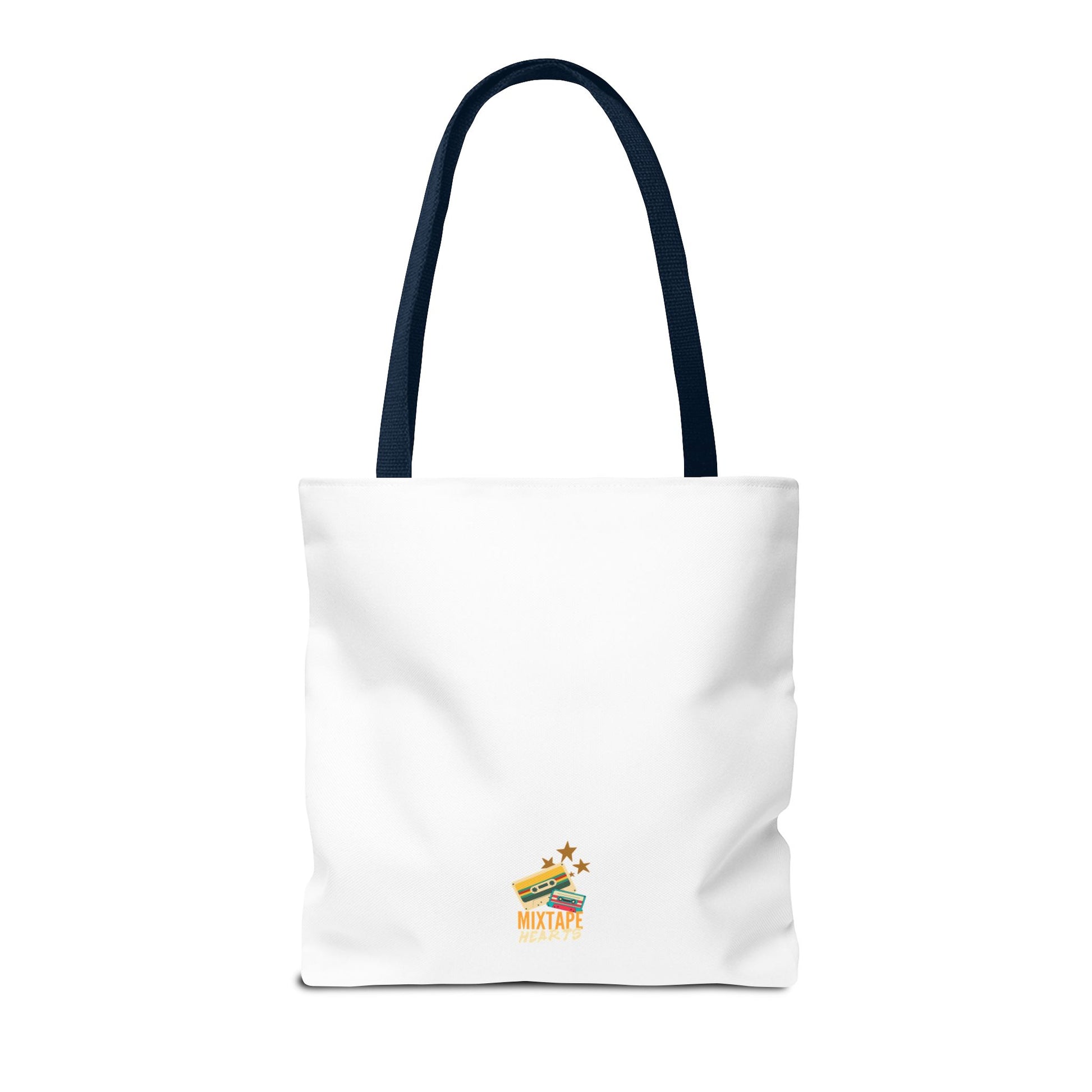 The Real MVP: My Walkman – Cassette Era Tote Bag - AOP, Fun and Stylish, Perfect for Music Lovers, Gift for Friends, Everyday Use, Beach Bag, Eco-Friendly - Mixtape Hearts