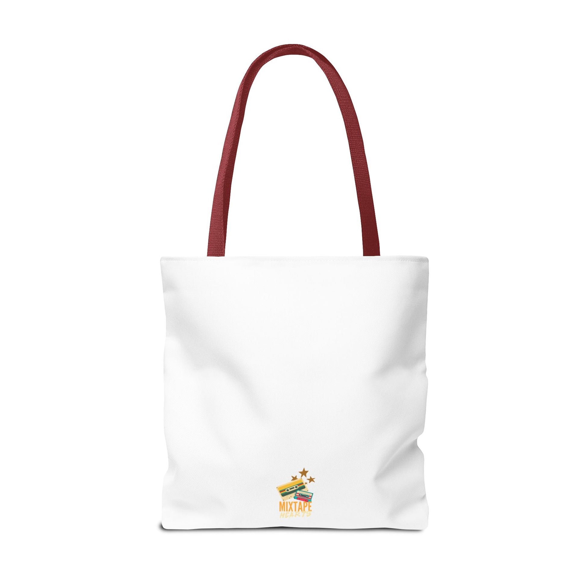 "Addicted to You" – Emotional Baggage Carry-All Tote | Pop Art Style, Gift for Music Lovers, Stylish Canvas Bag for Shopping, Fun Everyday Use, Unique [...] - Mixtape Hearts