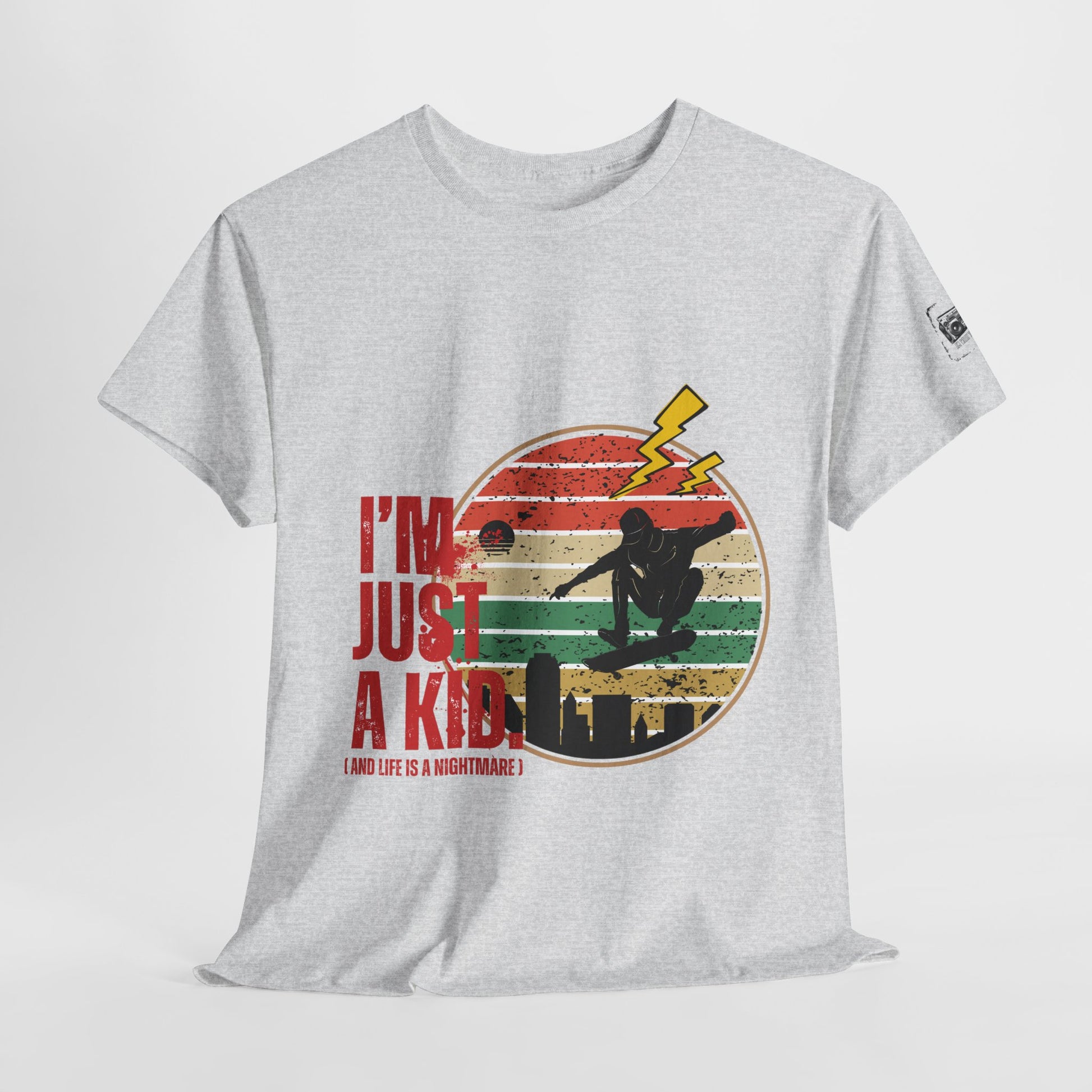 I’m Just a Kid T-Shirt – 2000s Pop Punk Graphic Tee Inspired by Simple Plan, Unisex Cotton T-Shirt, Gift for Young Explorers, Playful Design for All Ages - Mixtape Hearts