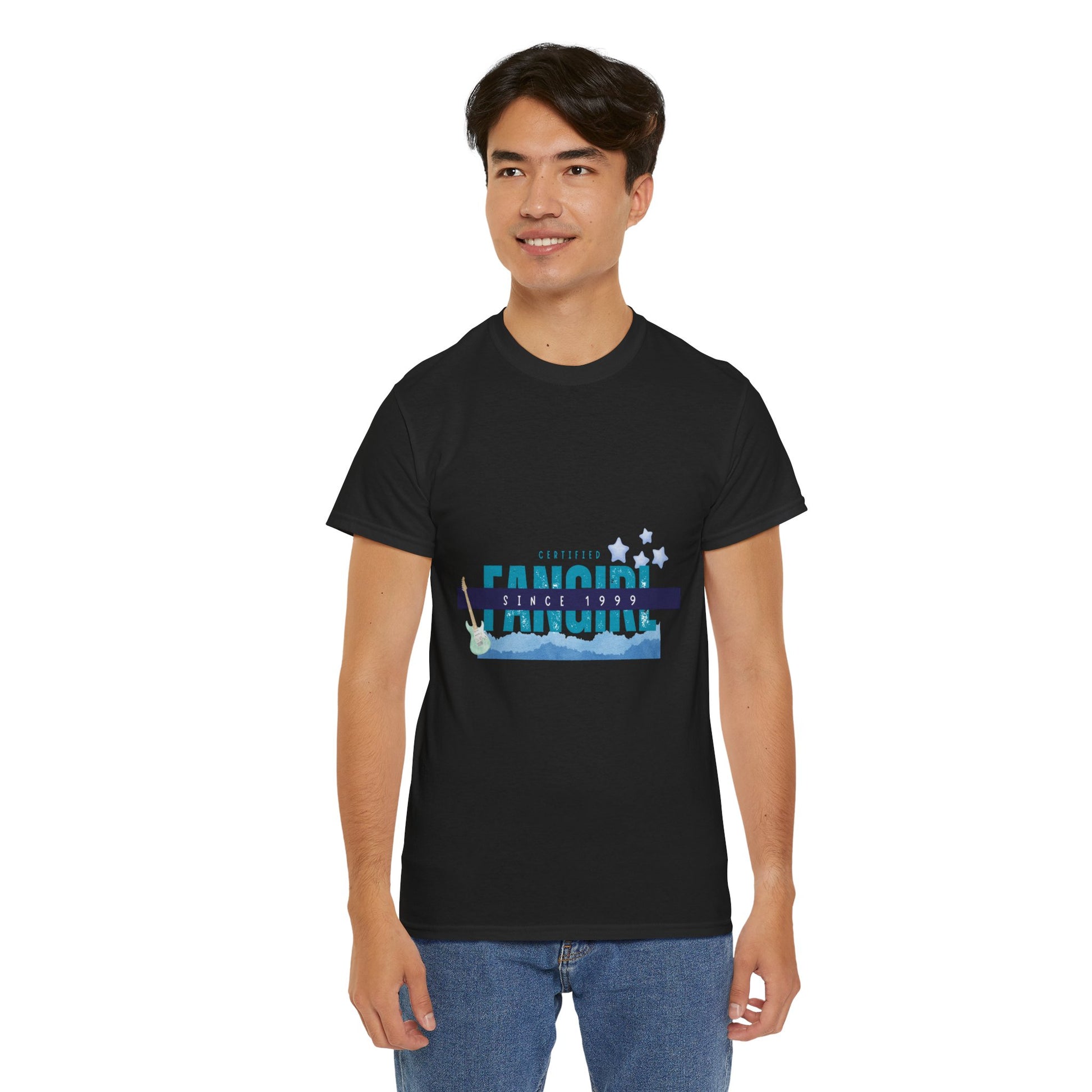 Certified Fangirl Since 1999 – Retro Pop Music Tee, Casual Tee, Graphic T-Shirt, Gift for Fans, Summer Wear, Everyday Comfort - Mixtape Hearts