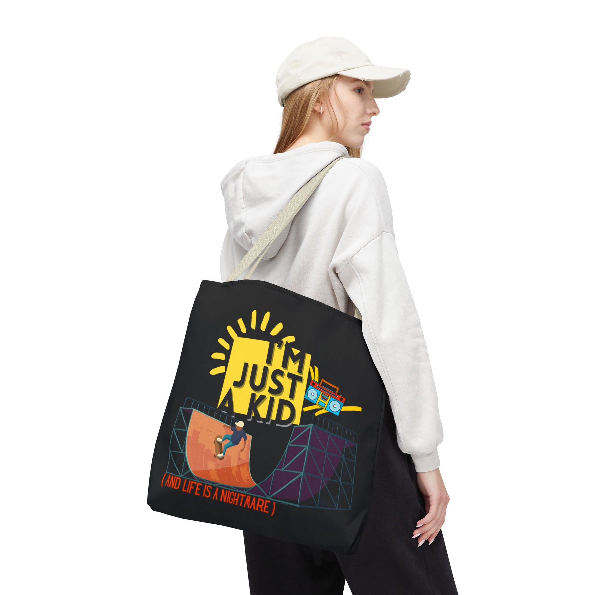 “I’m Just a Kid” Emotional Baggage Tote - Mixtape Hearts
