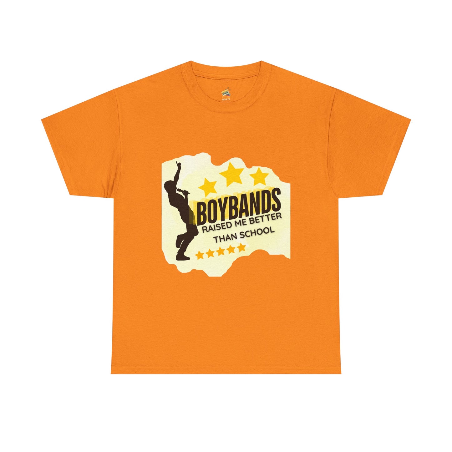 Boybands Raised Me Better Than School – Retro Fan Tee – Retro Pop Music Tee, Casual Tee, Graphic T-Shirt, Gift for Fans, Summer Wear, Everyday Comfort - Mixtape Hearts