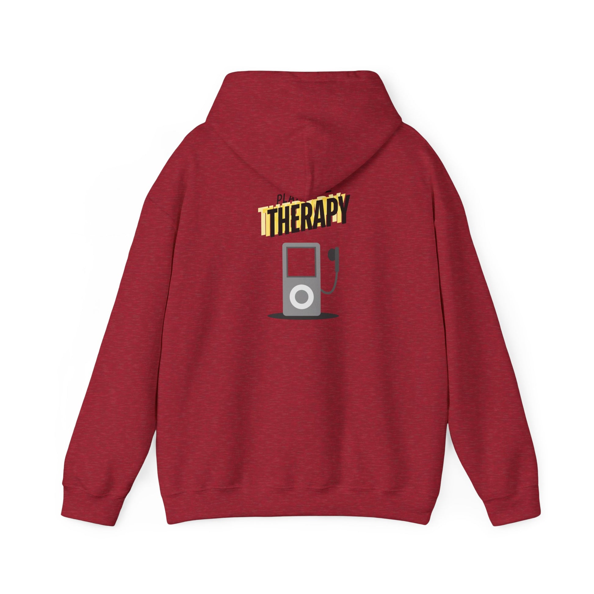Playlist = Therapy – Cozy Hoodie – Cozy Throwback Hoodie – Cozy Retro Hoodie – Stylish Streetwear, Cozy Layering Piece, Unique Graphic Hoodie - Mixtape Hearts