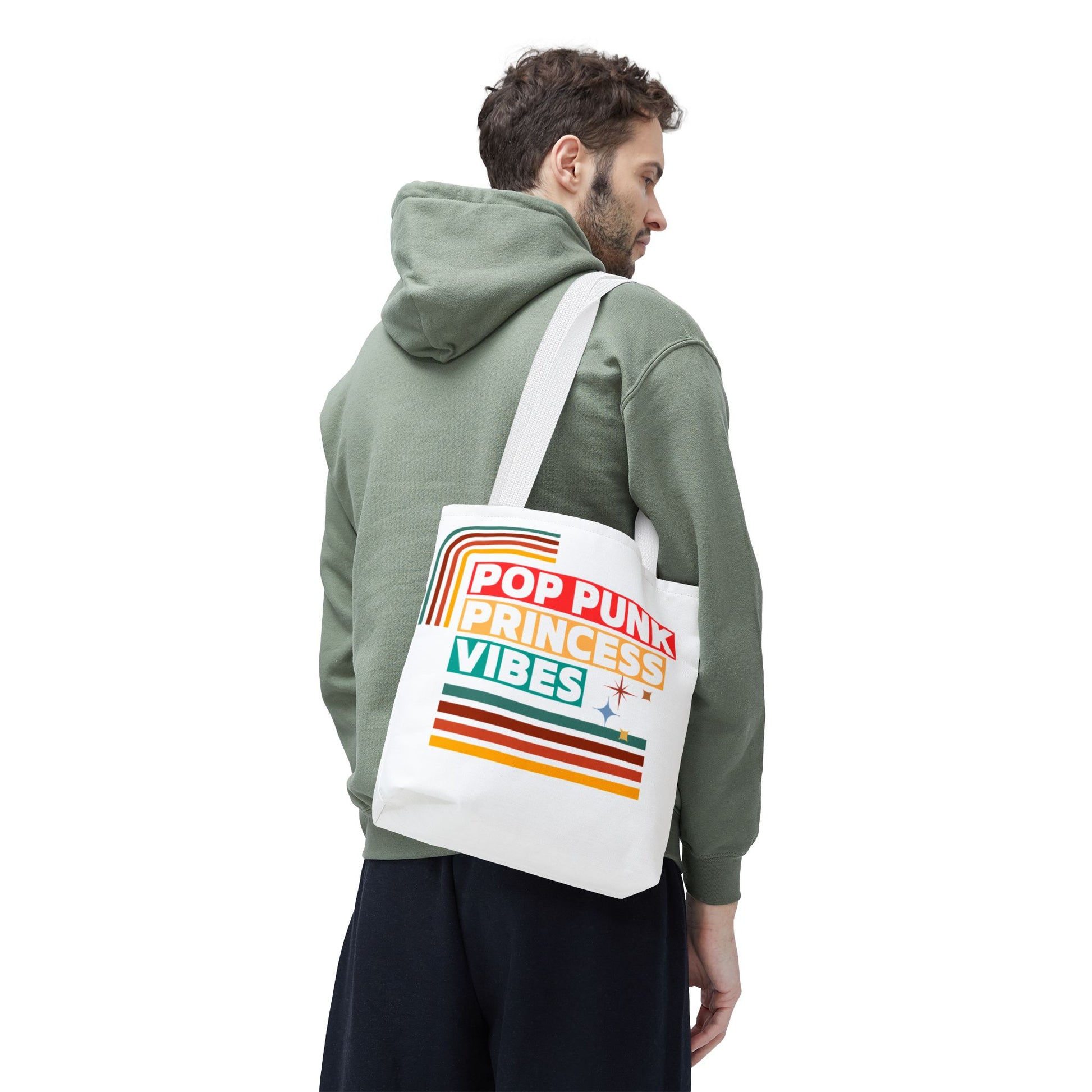 Pop Punk Princess Vibes – Loud & Cute Tote Bag– Emotional Era Tote Bag - AOP, Fun and Stylish, Perfect for Music Lovers, Gift for Friends, Everyday Use, Beach Bag, Eco-Friendly - Mixtape Hearts