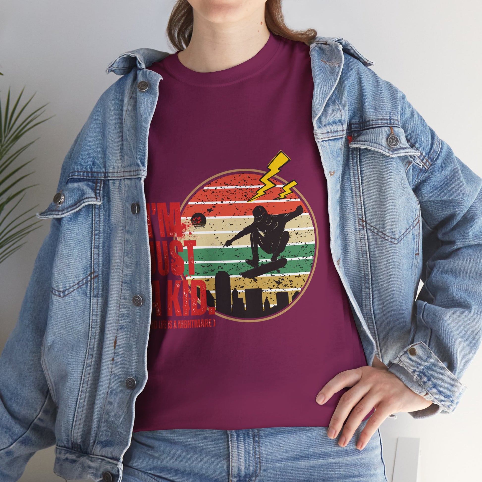 I’m Just a Kid T-Shirt – 2000s Pop Punk Graphic Tee Inspired by Simple Plan, Unisex Cotton T-Shirt, Gift for Young Explorers, Playful Design for All Ages - Mixtape Hearts