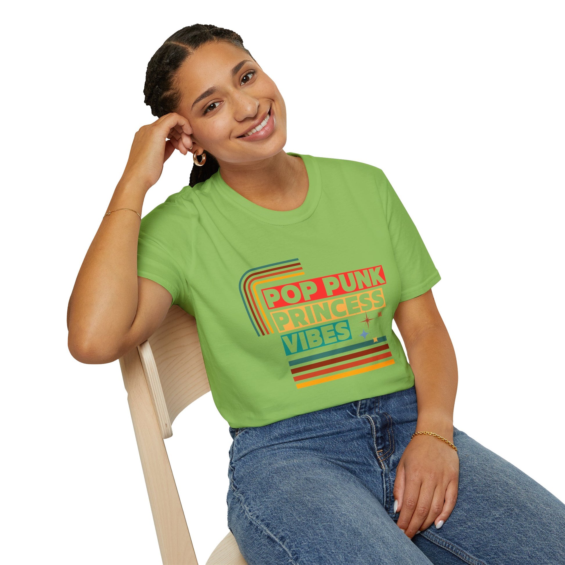 Pop Punk Princess Vibes – Graphic Tee for Alt Girls– Emotional Nostalgia T-Shirt – 90s Nostalgia Unisex Tee| Gift for Walkman Fans, Vintage Style Tee, Casual Wear, Concert Outfit, Unisex Apparel - Mixtape Hearts