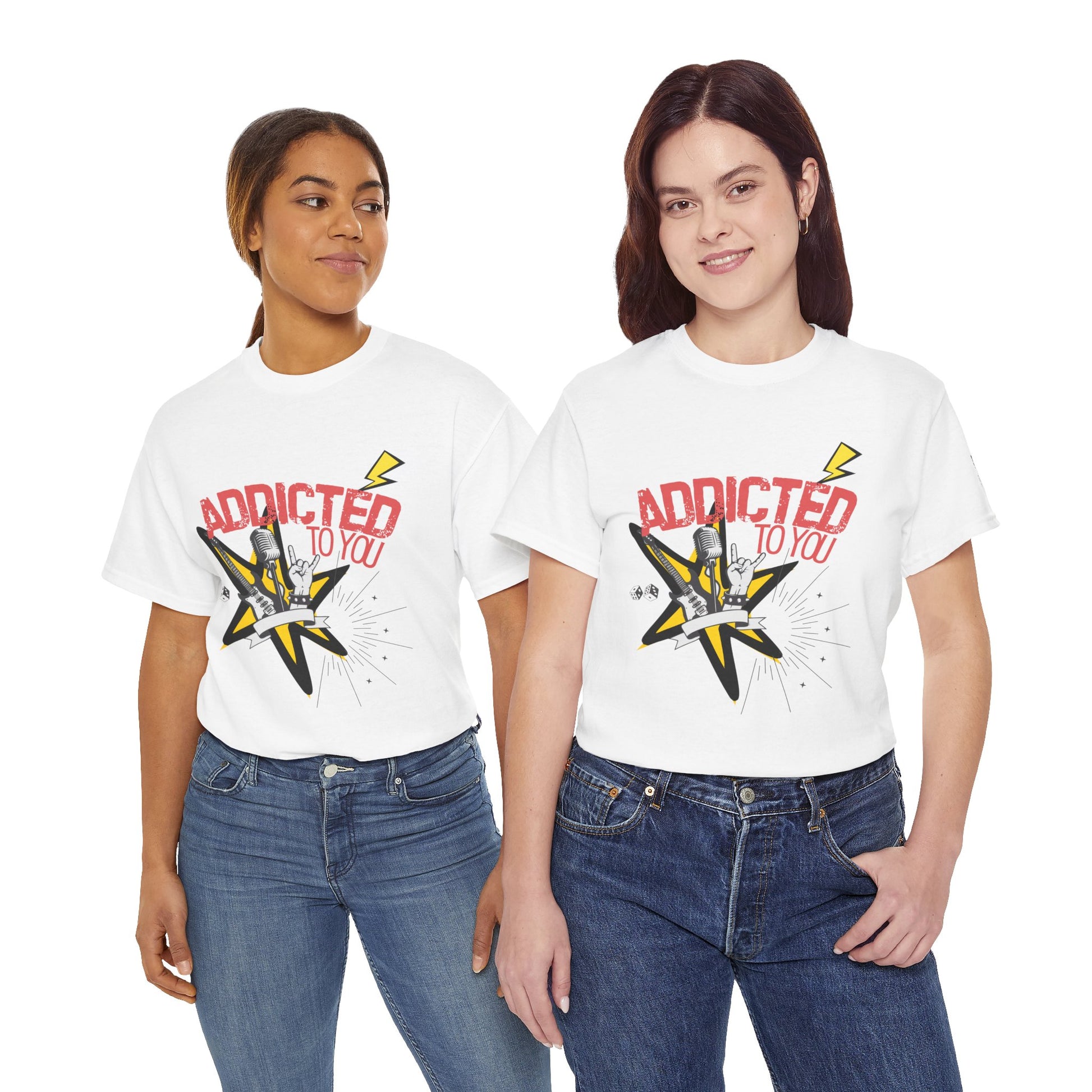"Addicted to You" – Sad Songs & Soft Cotton Tee | Casual Graphic Tee, Gift for Music Lovers, Trendy Streetwear, Comfortable Everyday Wear, [...] - Mixtape Hearts