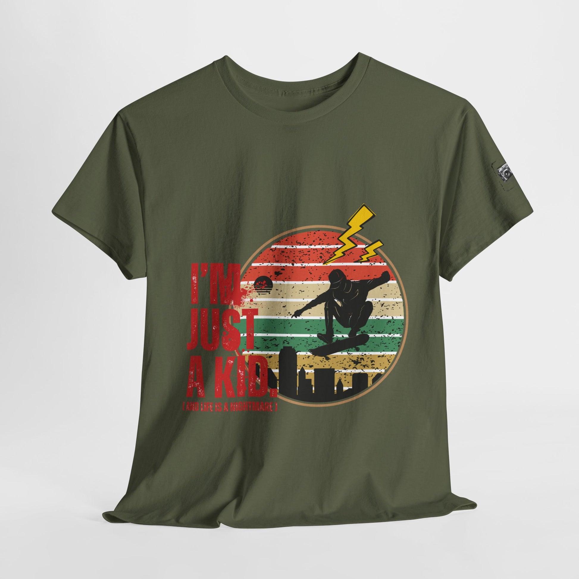 I’m Just a Kid T-Shirt – 2000s Pop Punk Graphic Tee Inspired by Simple Plan, Unisex Cotton T-Shirt, Gift for Young Explorers, Playful Design for All Ages - Mixtape Hearts